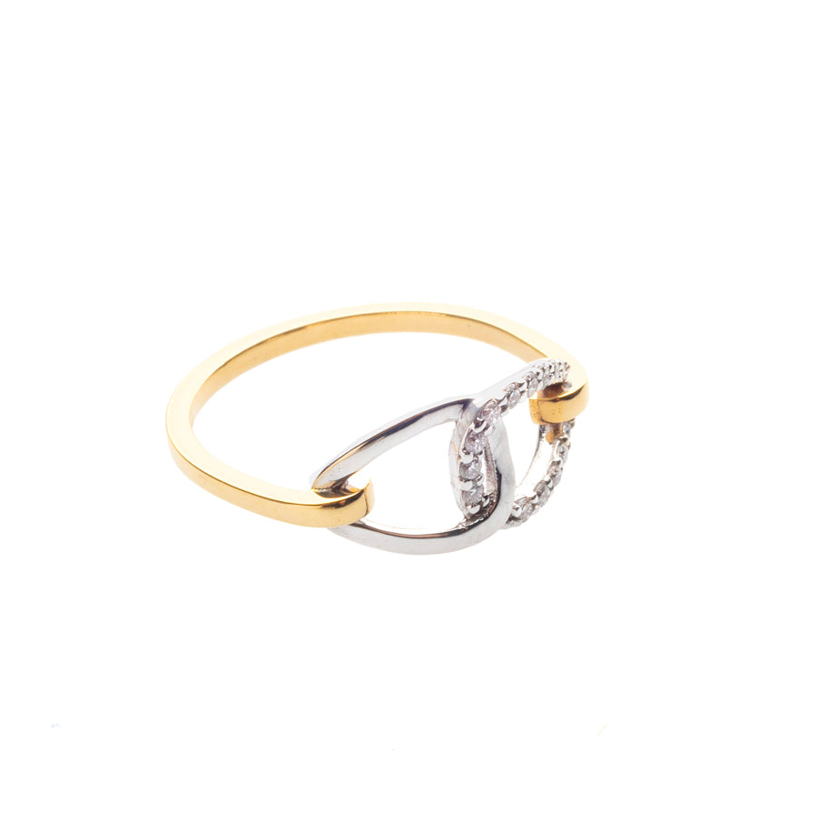 Gold Ring with Diamonds