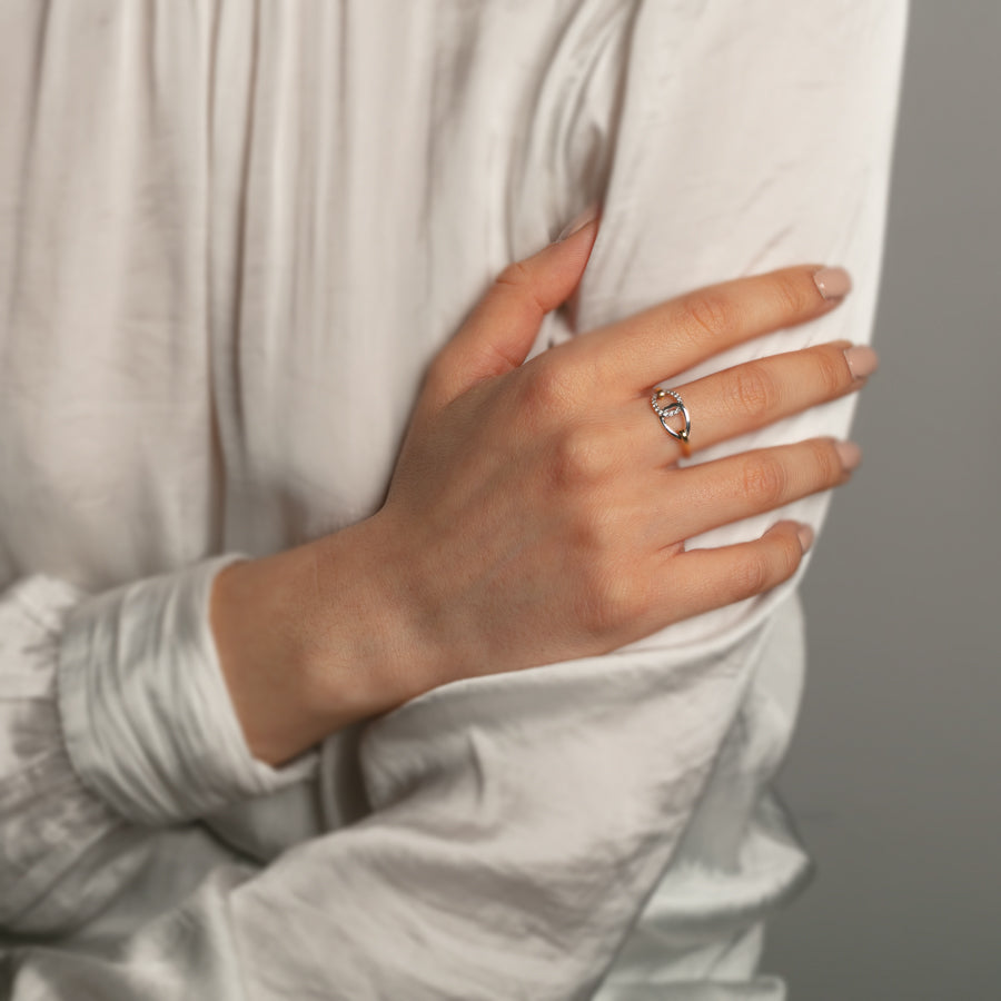 Gold Ring with Diamonds