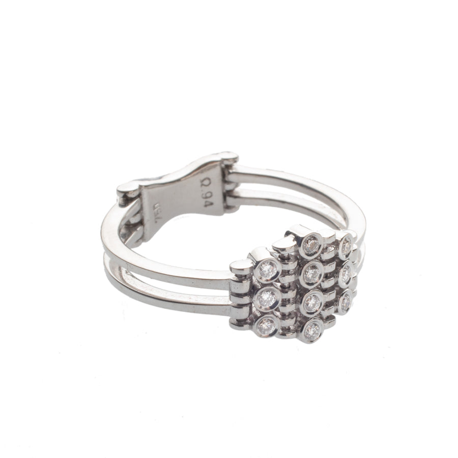 White Gold Ring with Diamonds