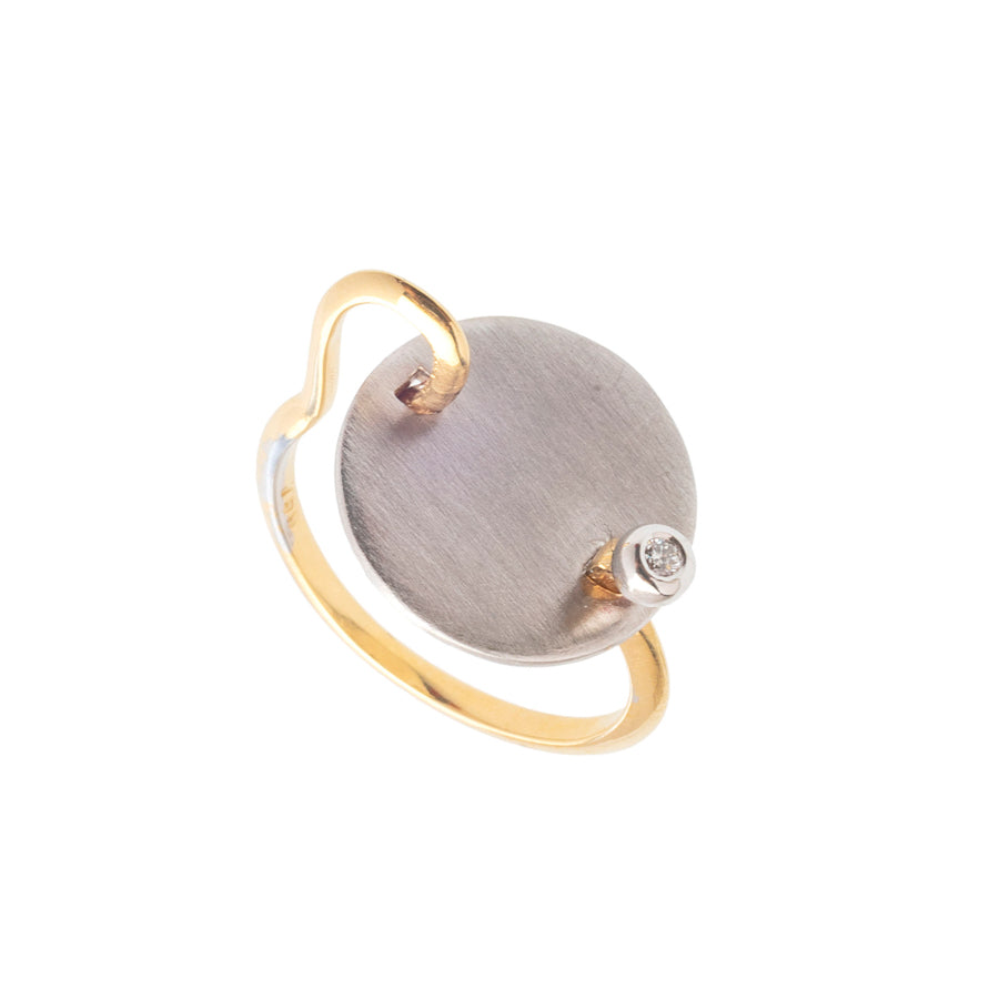Circular Single Diamond Ring