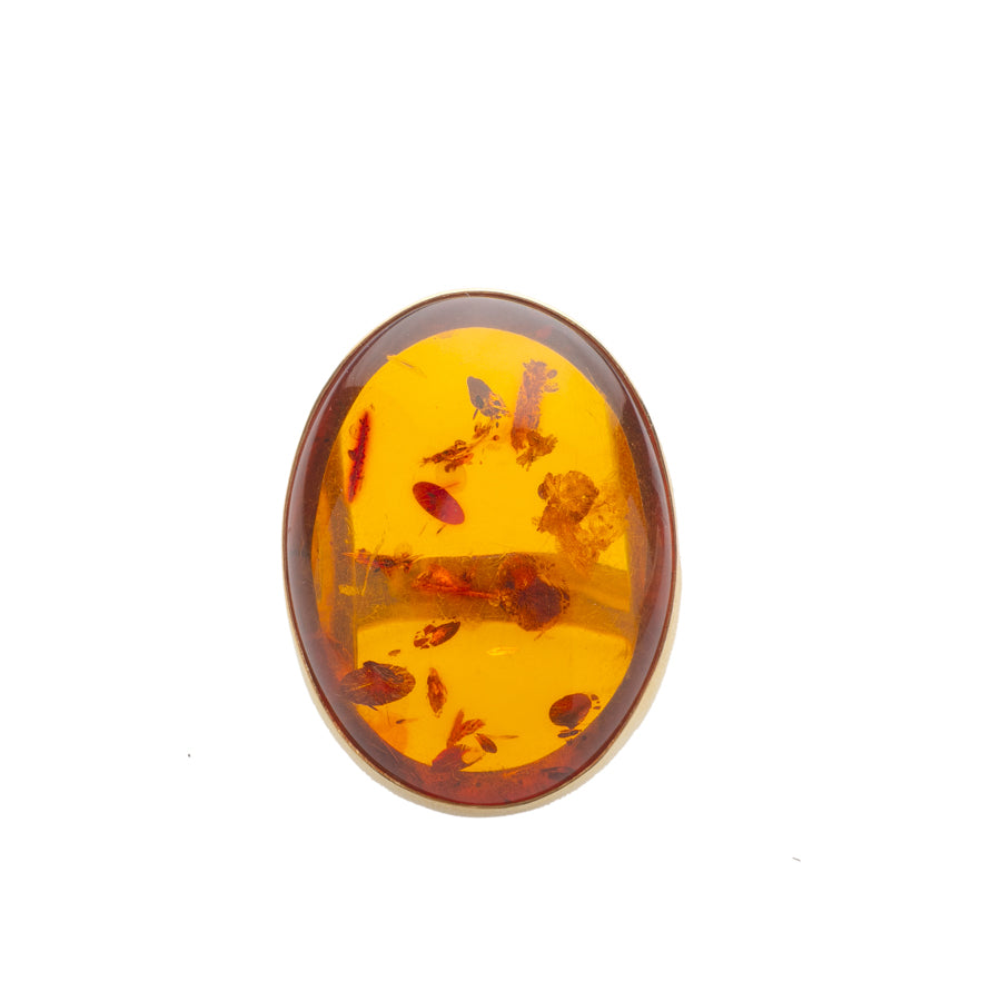 Amber Gold Ring