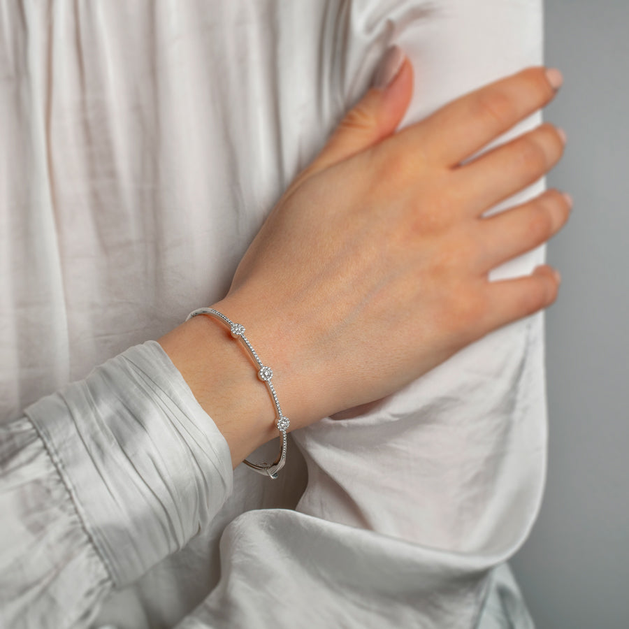 White Gold Bracelet with Diamonds