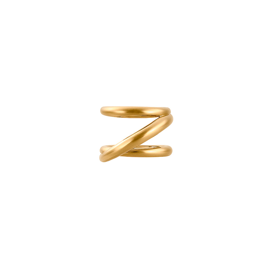 Triplet Ring in Vermeil