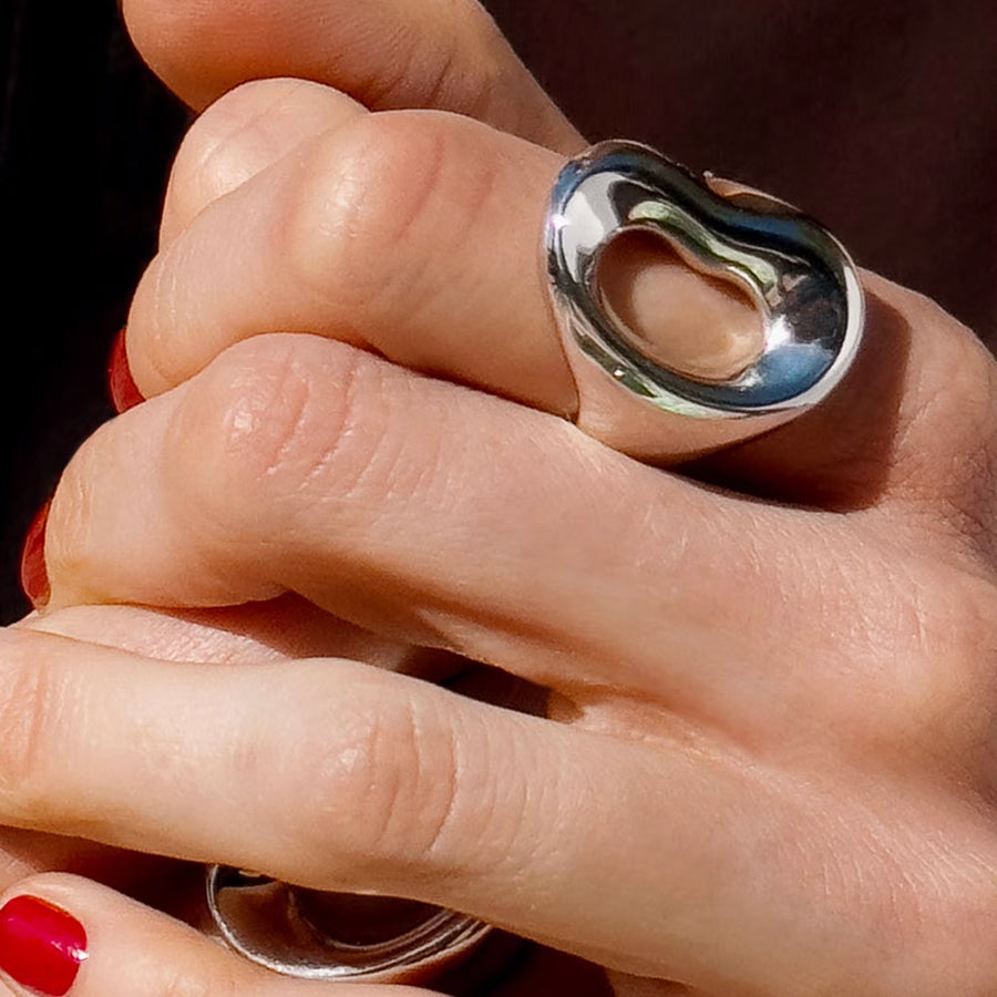Sterling Silver Shima Ring
