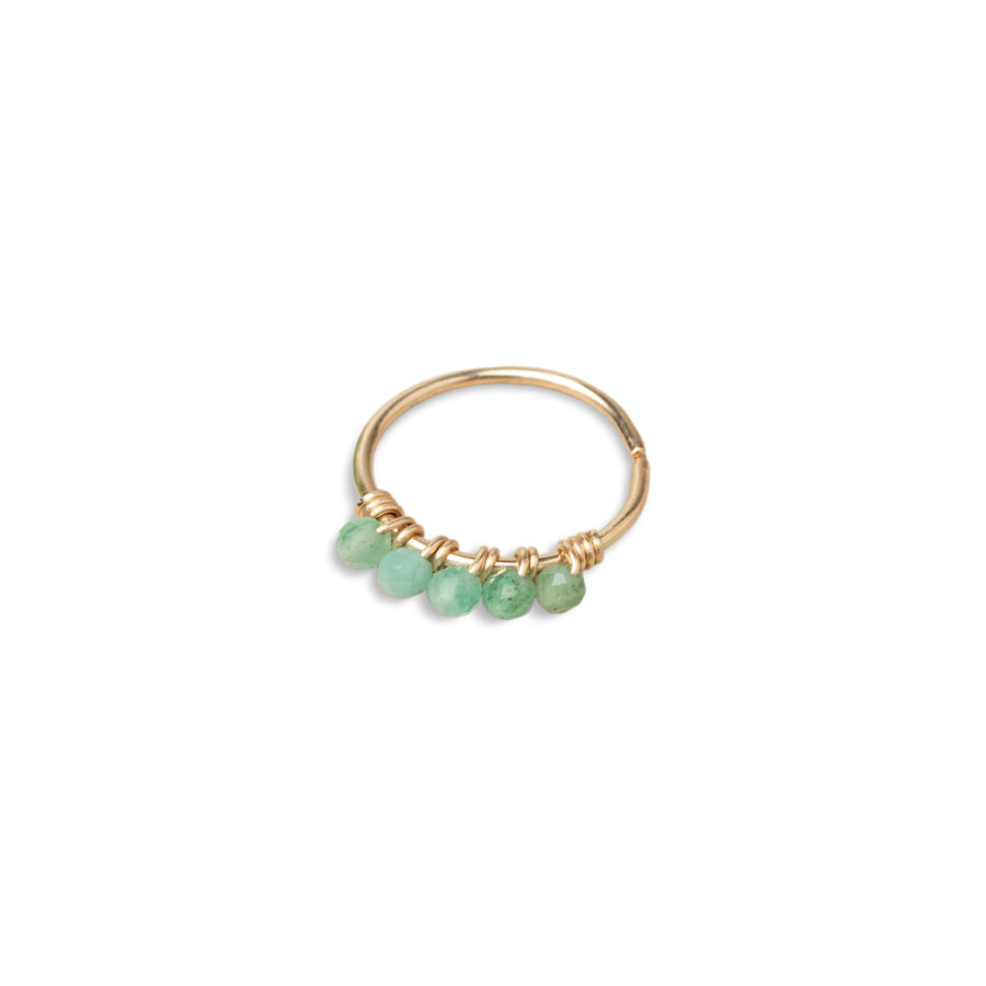 Diana Emerald Conch Earring