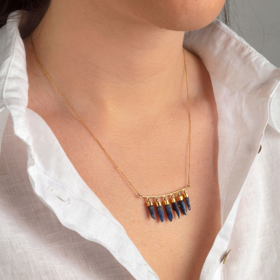 Rough Sapphire Necklace