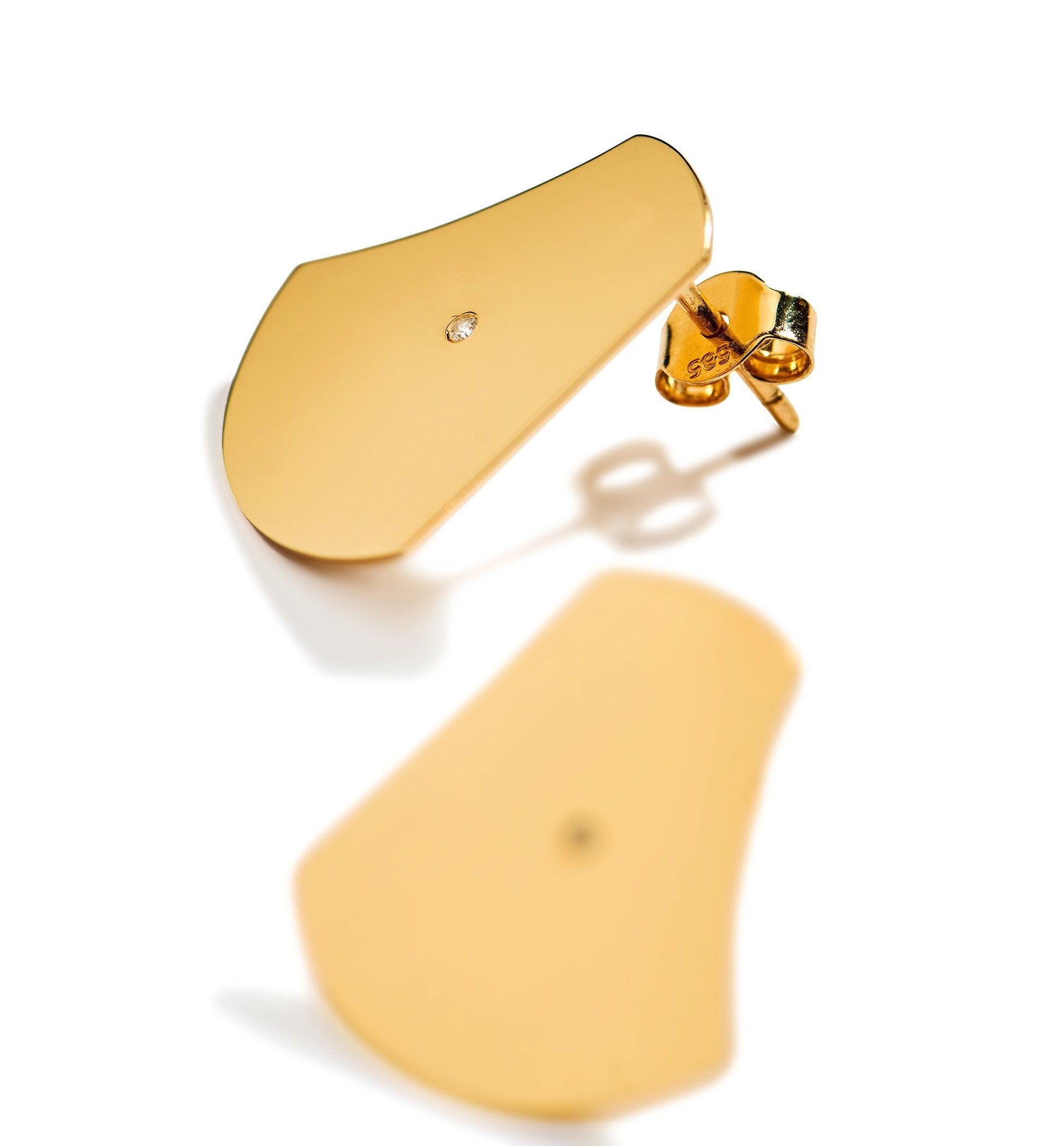 Bell Shaped Diamond Earrings
