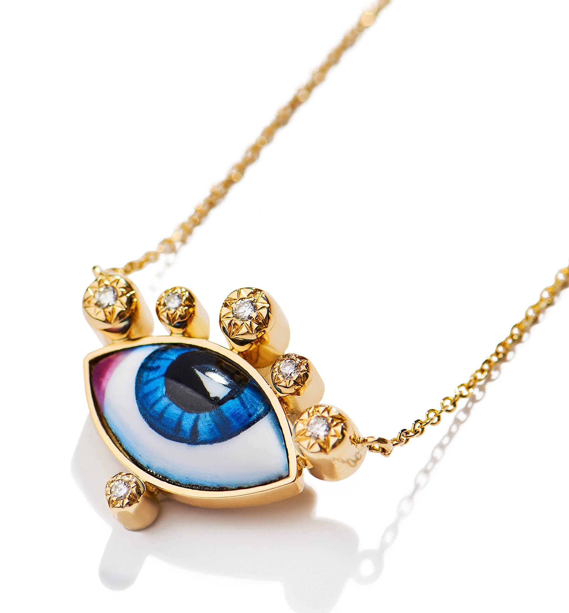 Russe Petit Bleu Diamond Necklace