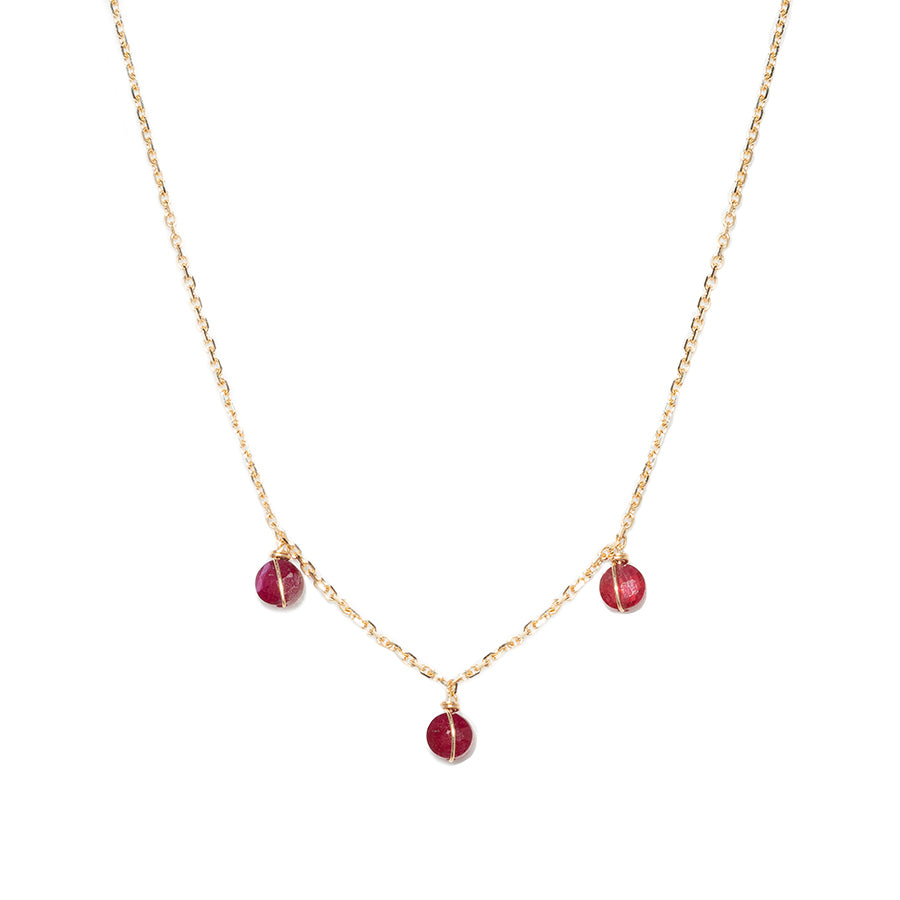 Sofia Short Ruby Necklace