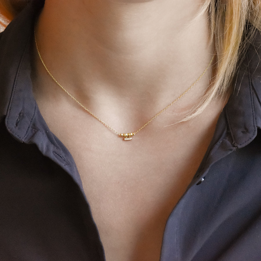 Chiwara Small Necklace with Diamonds Lalaounis