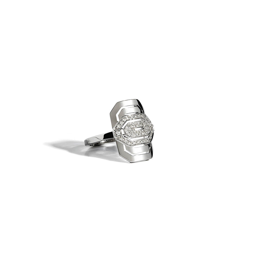 Silver Mini Ring My Way with Diamonds Statement