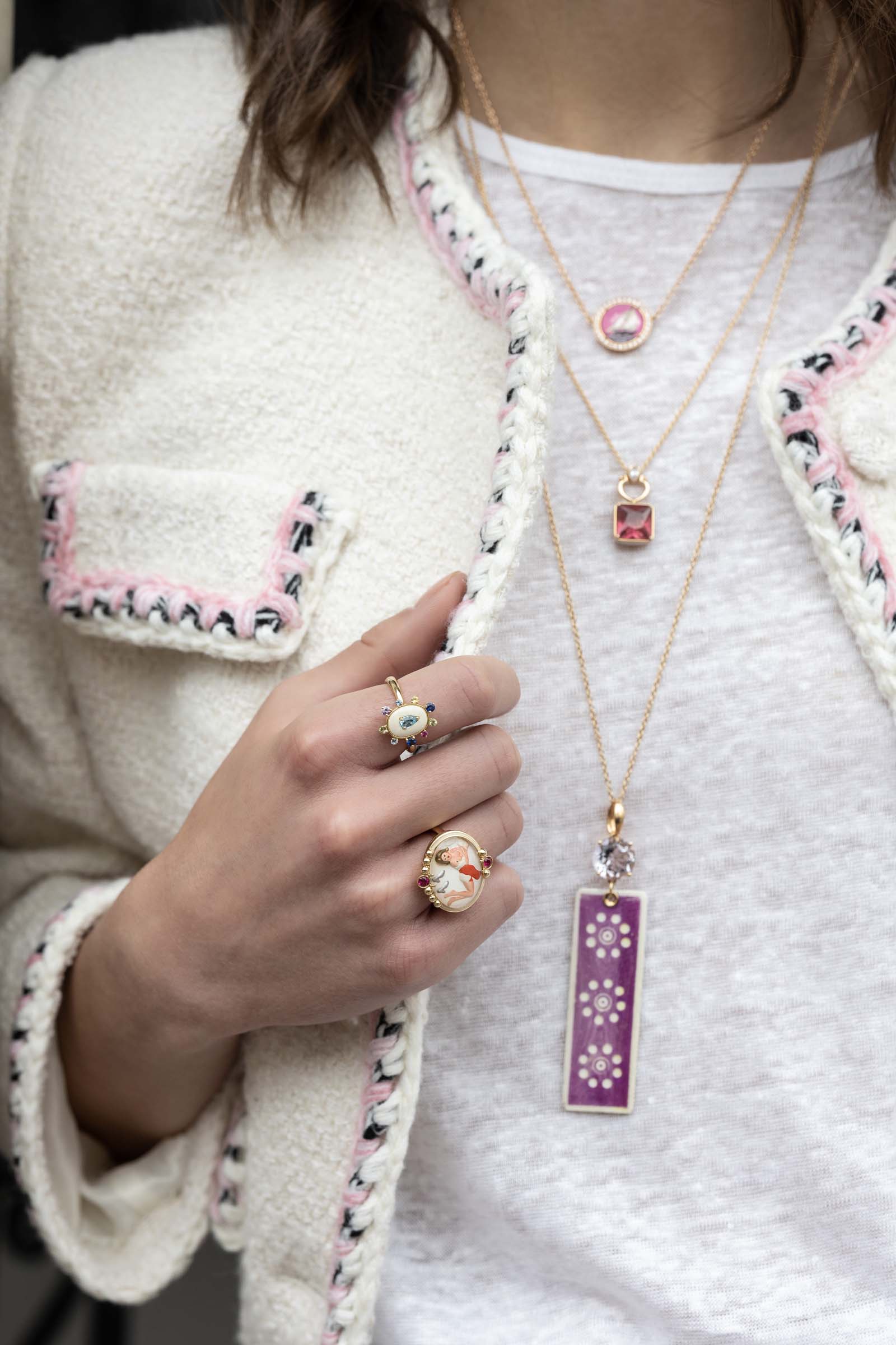 Pink Wind Necklace