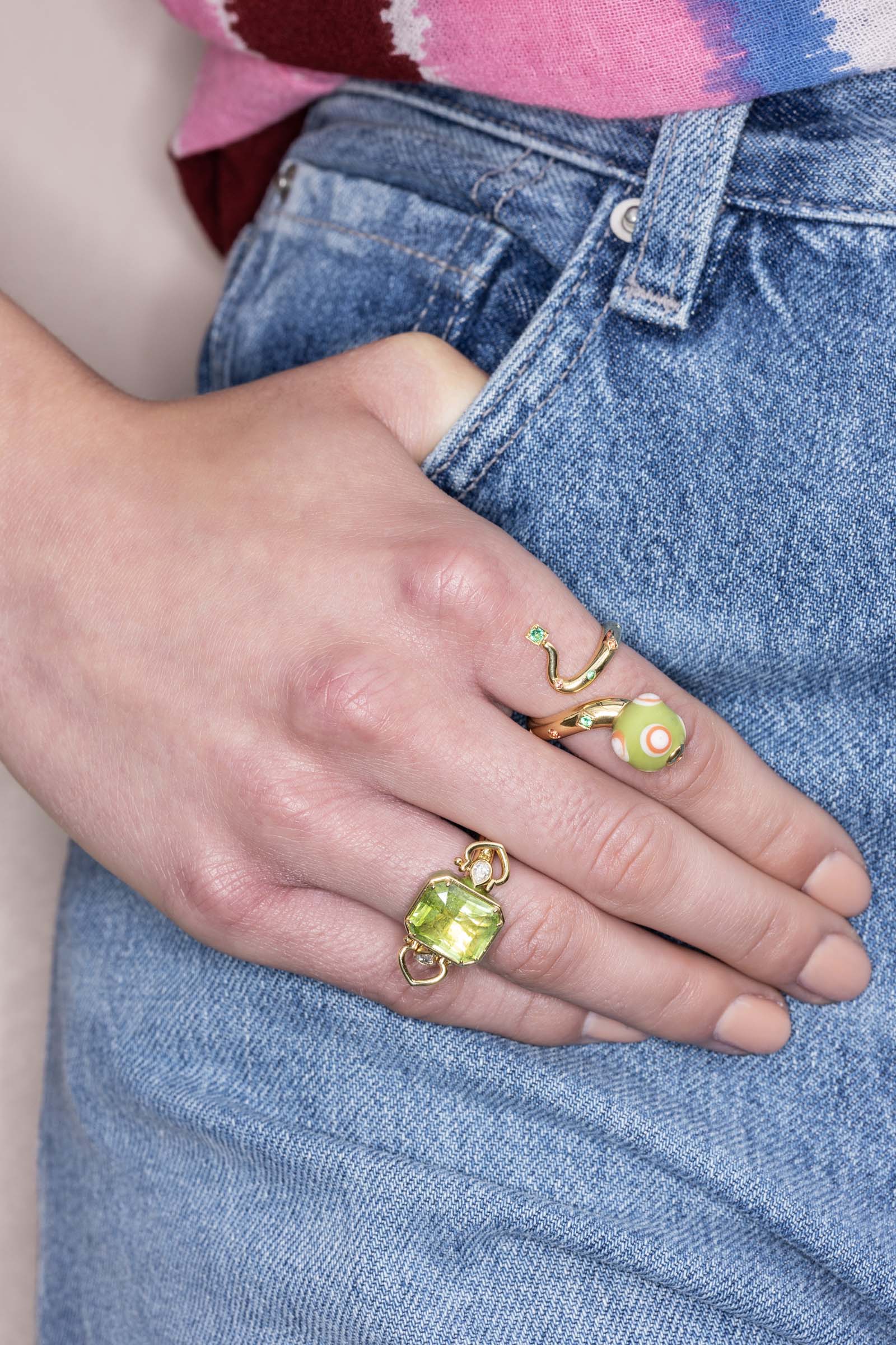 Love Handles Peridot Ring