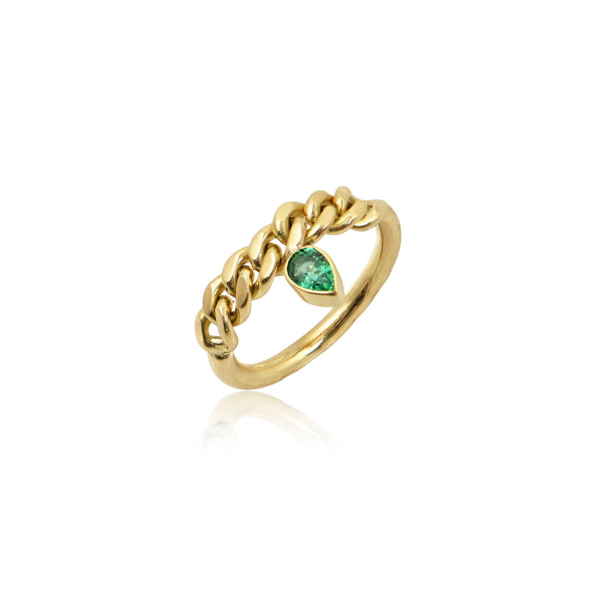 Chain & Emerald Ring