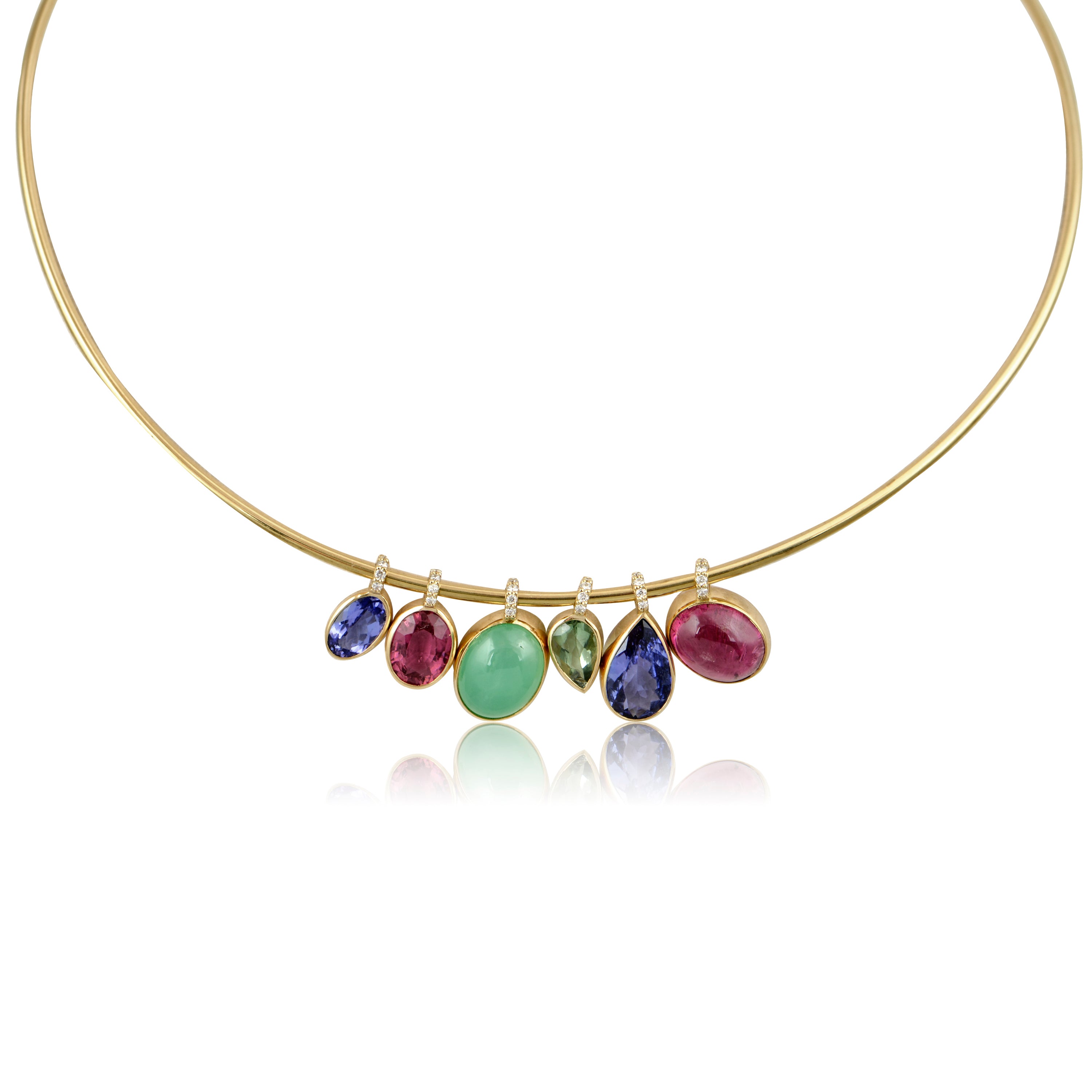 Multi-Stone Colar Necklace
