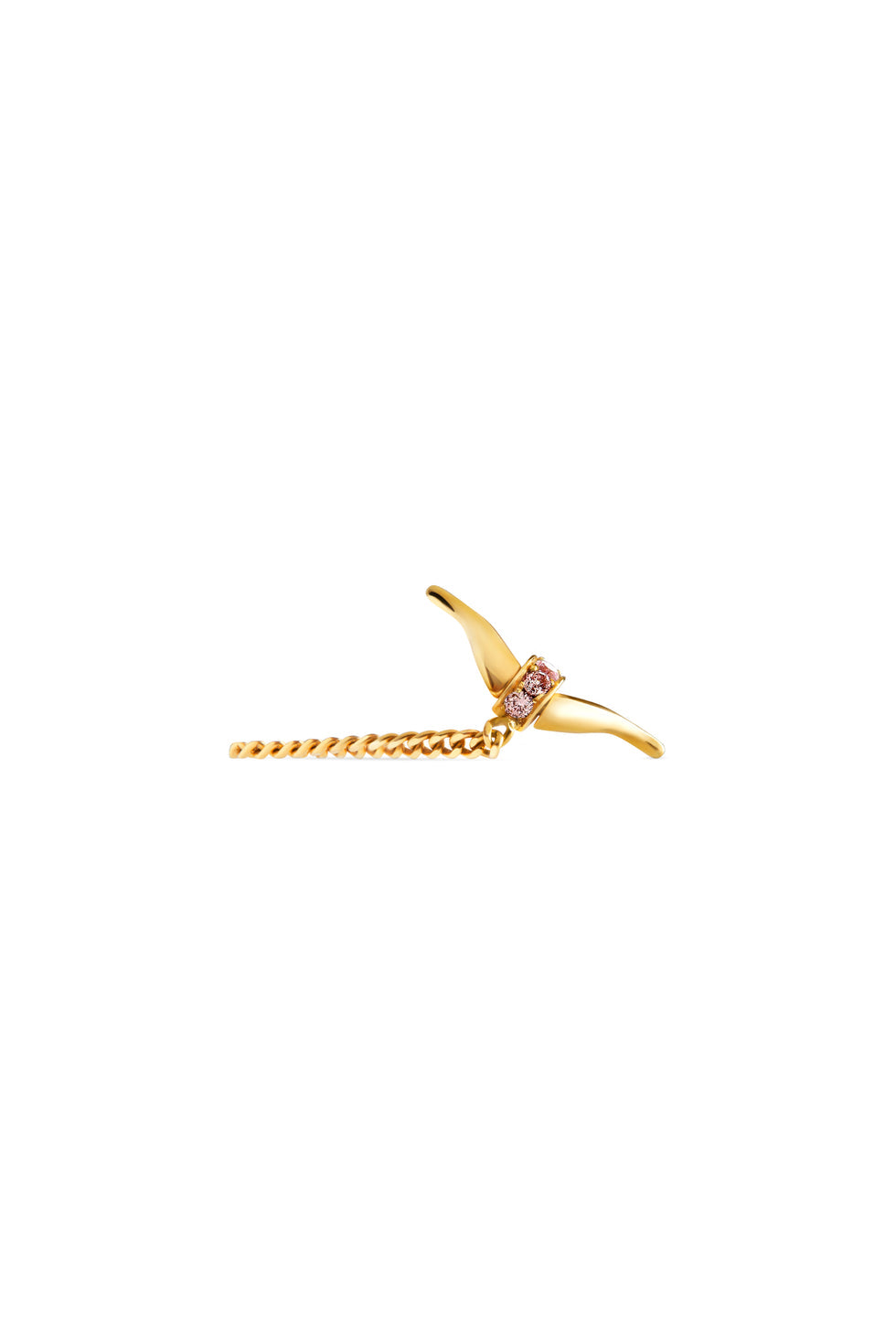 Eboris Link Paved Pink Martini Ring