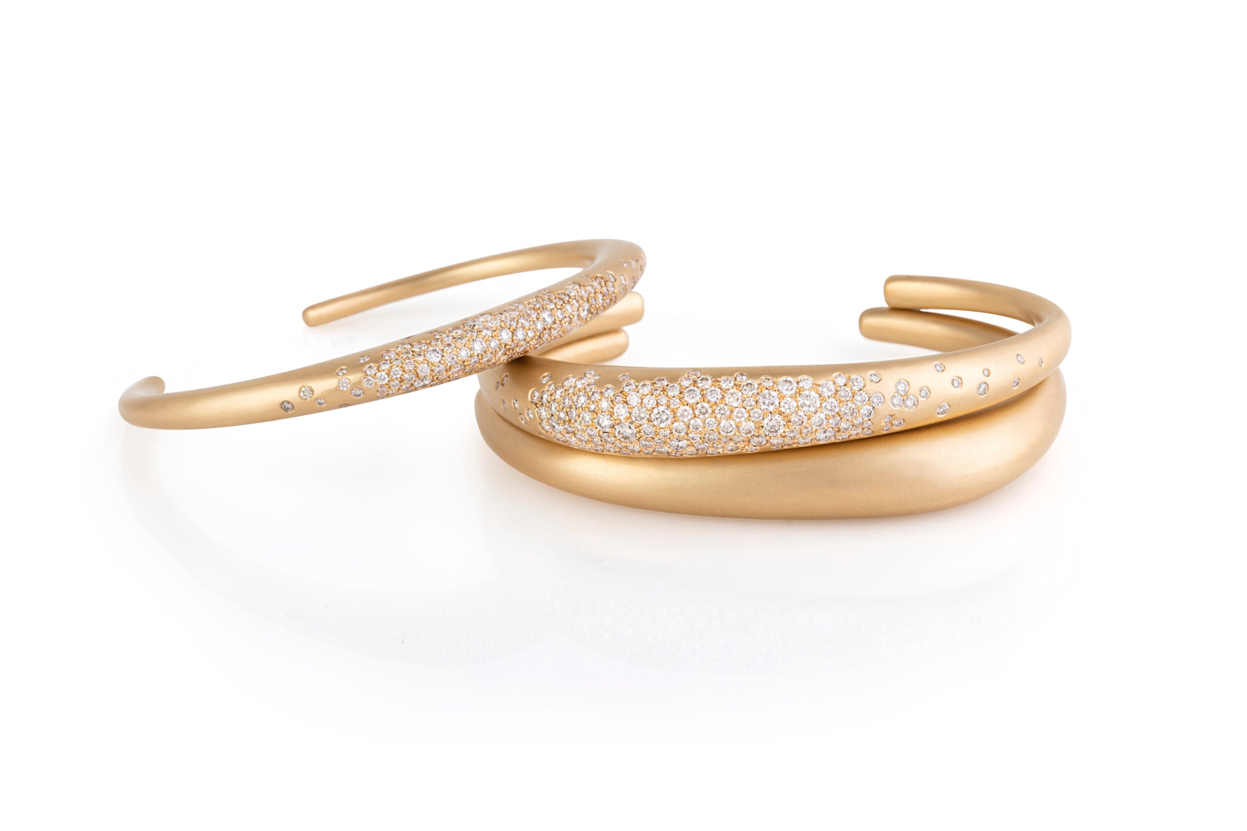 Urban Winter Cuff with Champagne Diamonds Urban Cuff Nada Ghazal