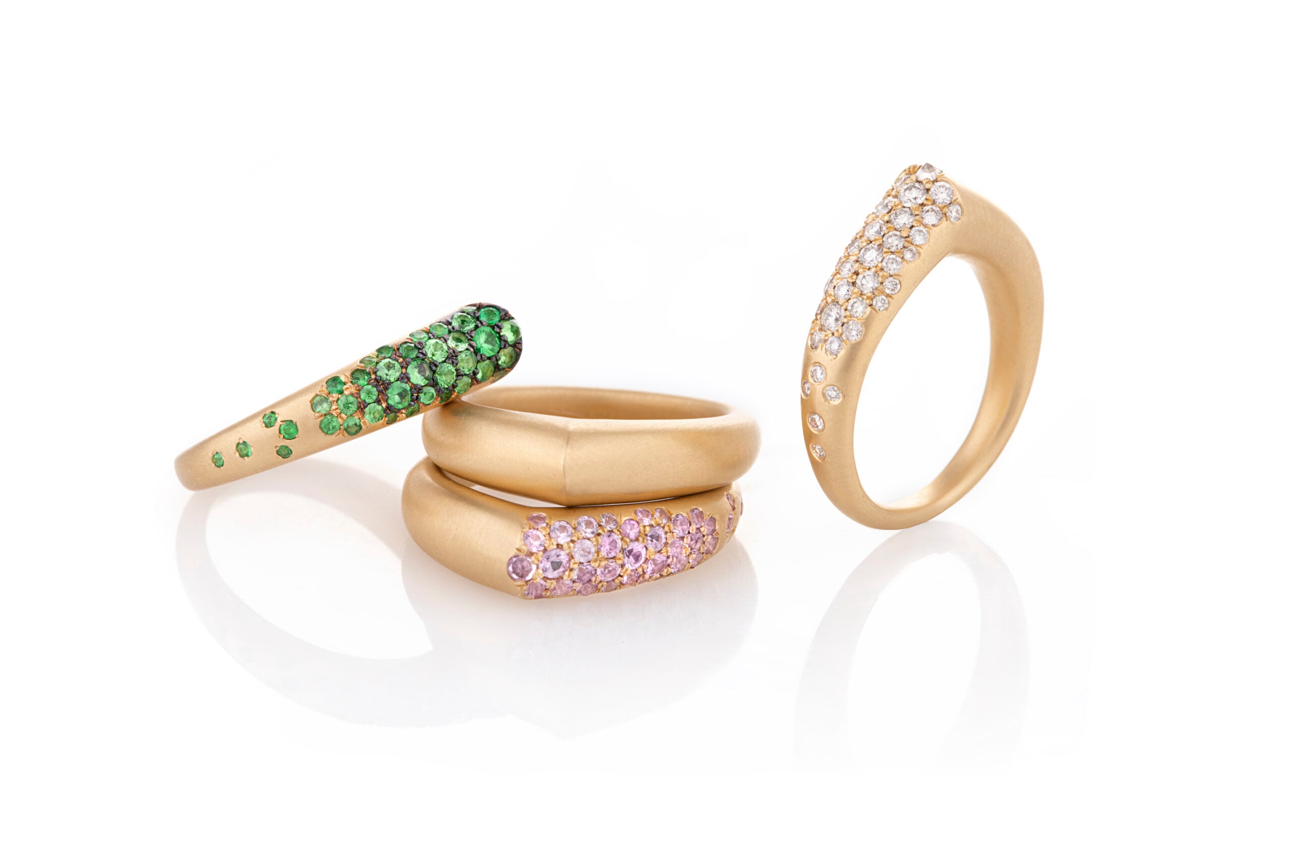 The Arch Self Love Stripe Small Ring The Arch Luck Stripe Small Ring The Arch Courage Stripe Small Ring The Arch Power Stripe Small Ring Nada Ghazal