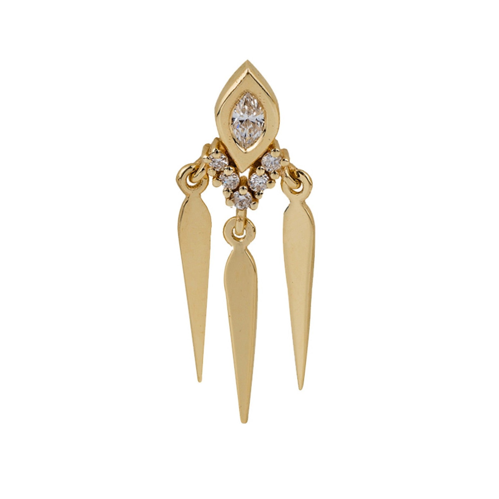 Brilliant Marquise Dreamcatcher Single Earring Alkemeya