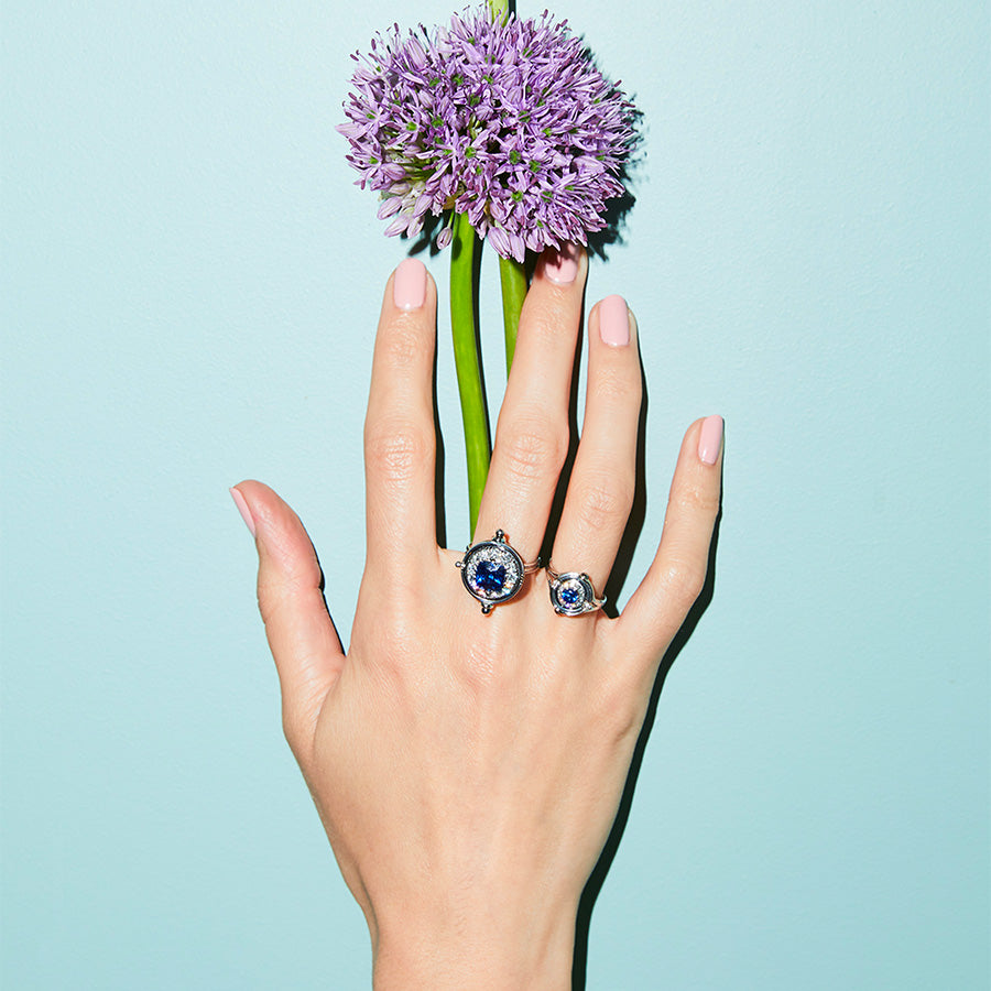 Sapphire Mira Ring Elie Top