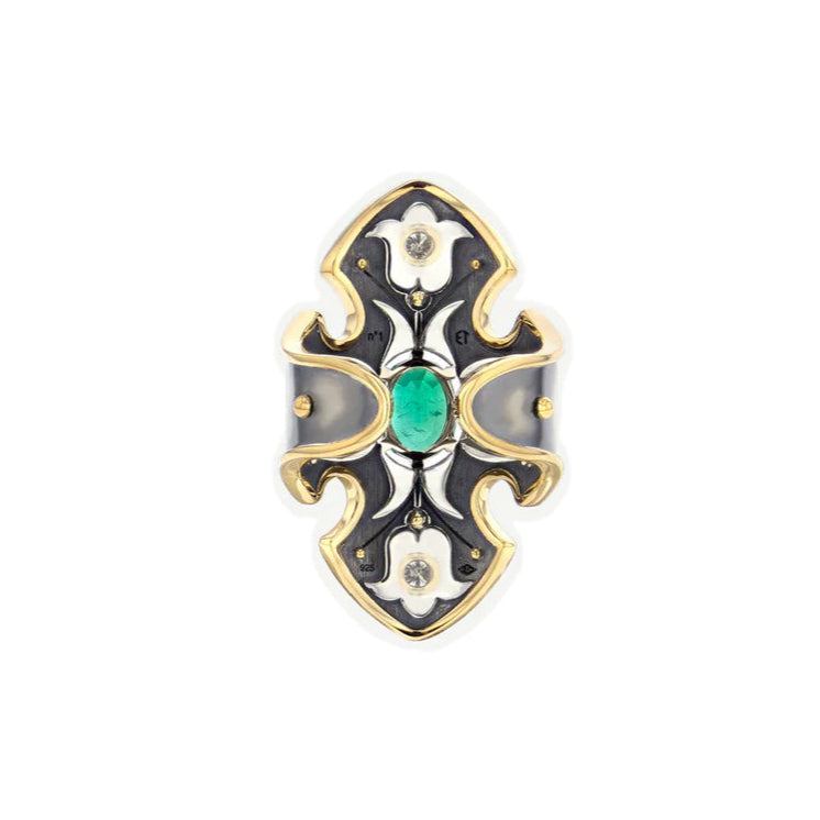 Emerald Bouclier Ring