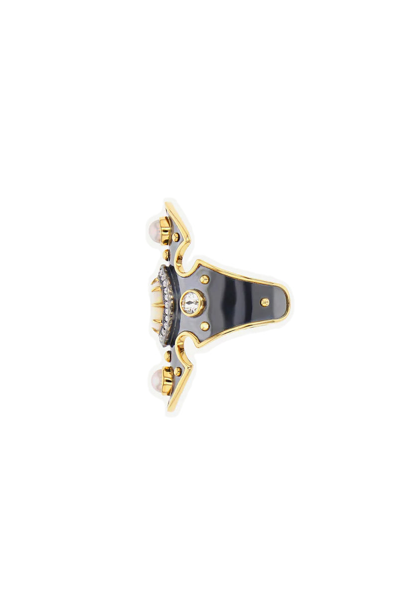 Opal Bouclier Ring