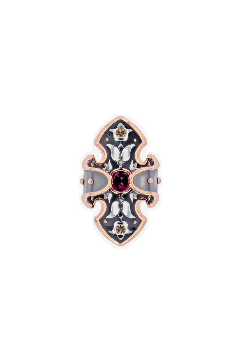 Pink Sapphire Bouclier Ring