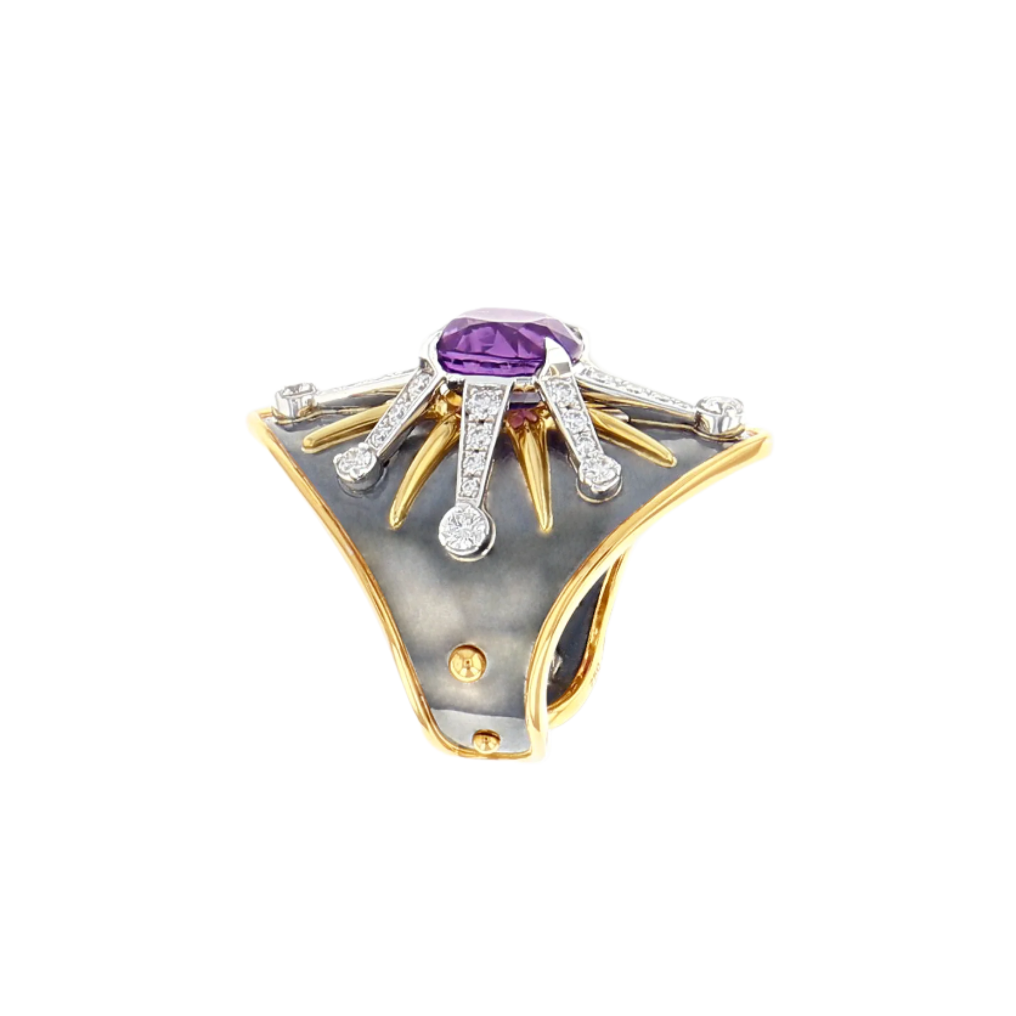 Purple Sapphire Ecu Ring