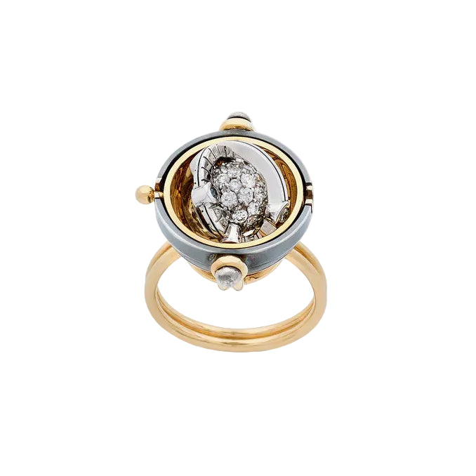 Diamonds Sphere Ring