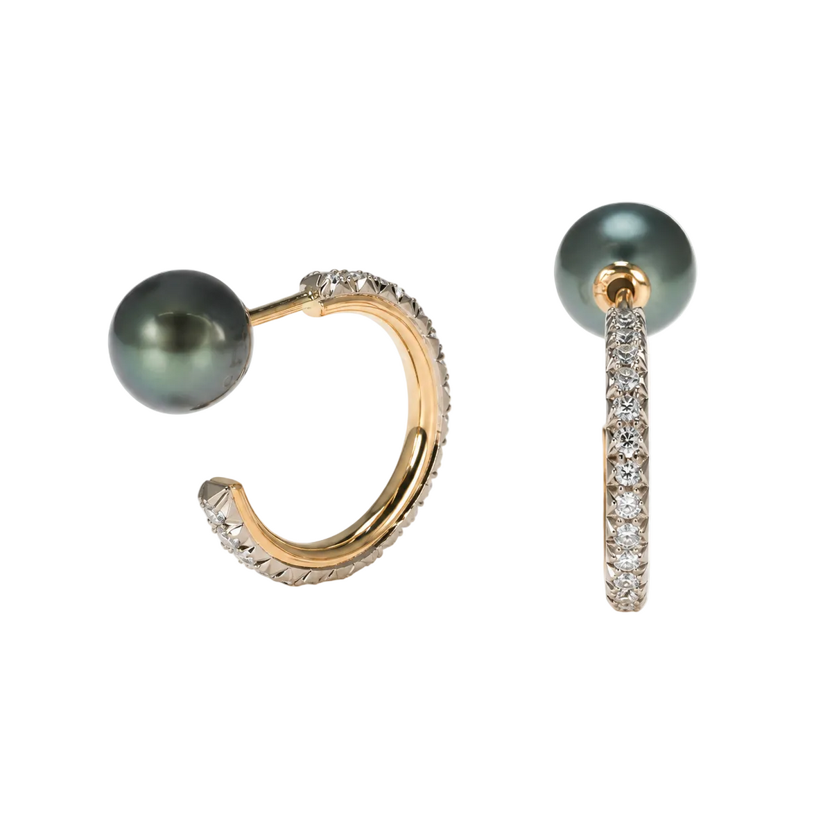 Lace Diamond Pierced Earrings