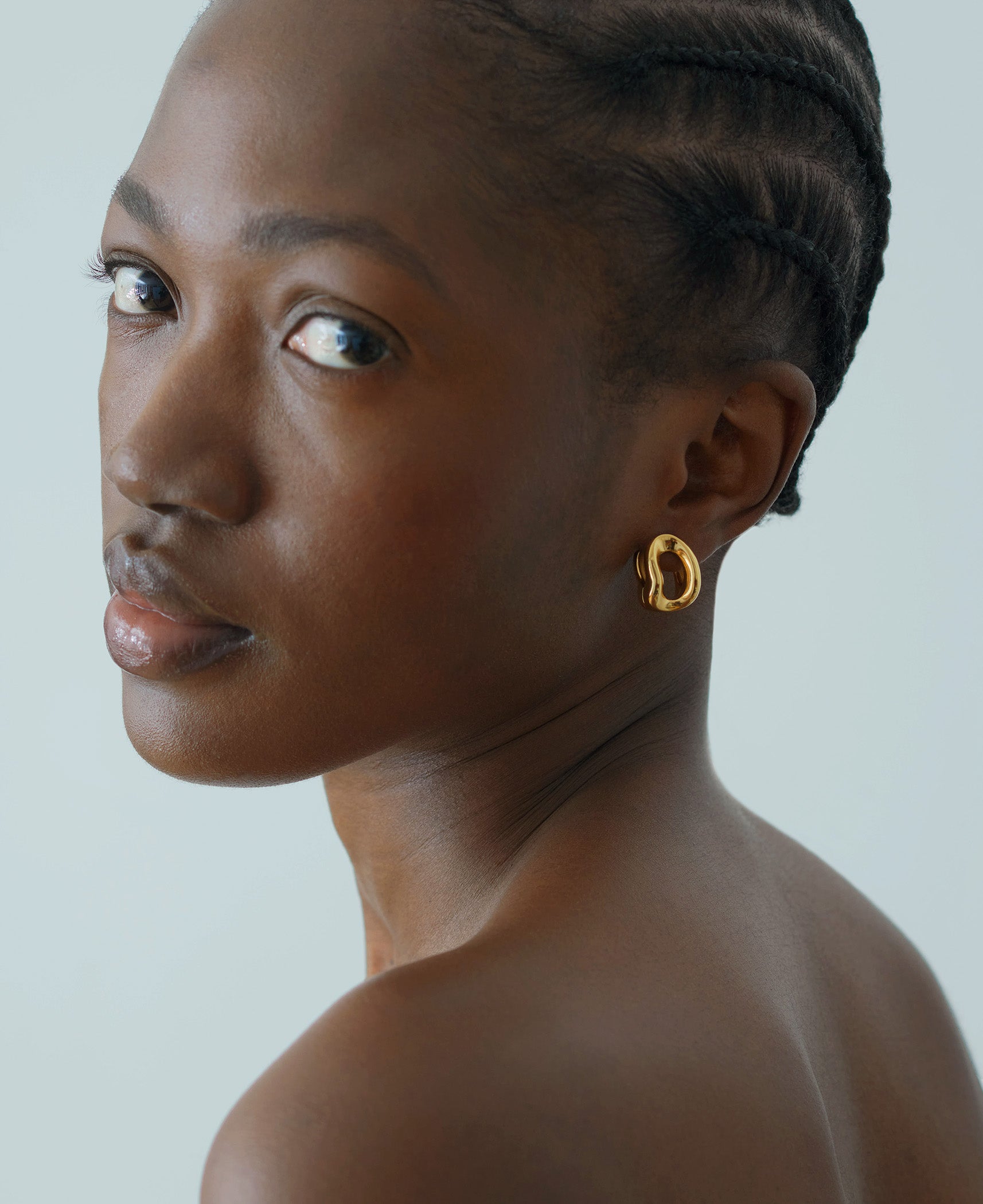 Creoles Shima Earrings in Vermeil