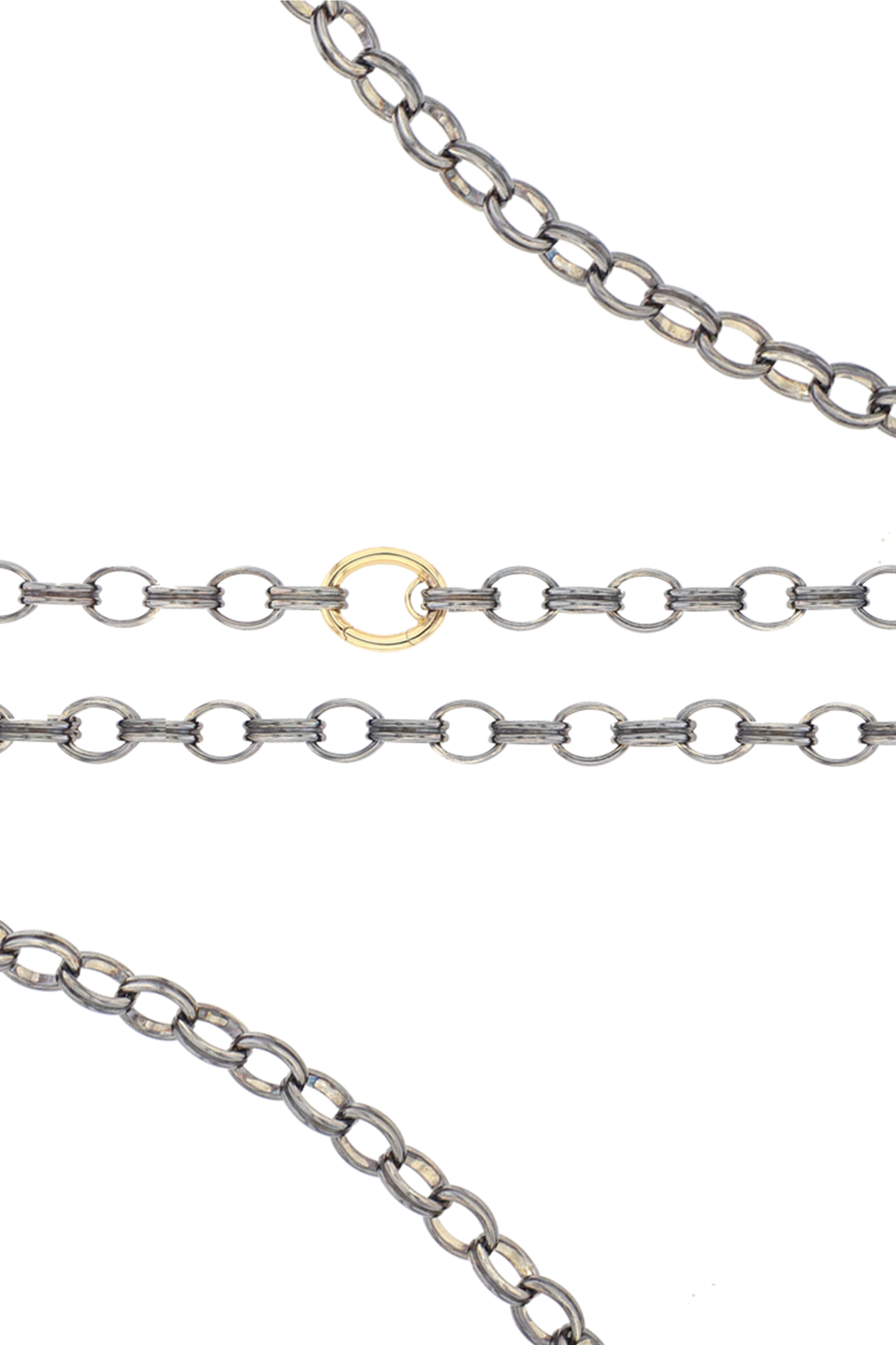 Anneau Medium Chain Two Golden Closures Elie Top