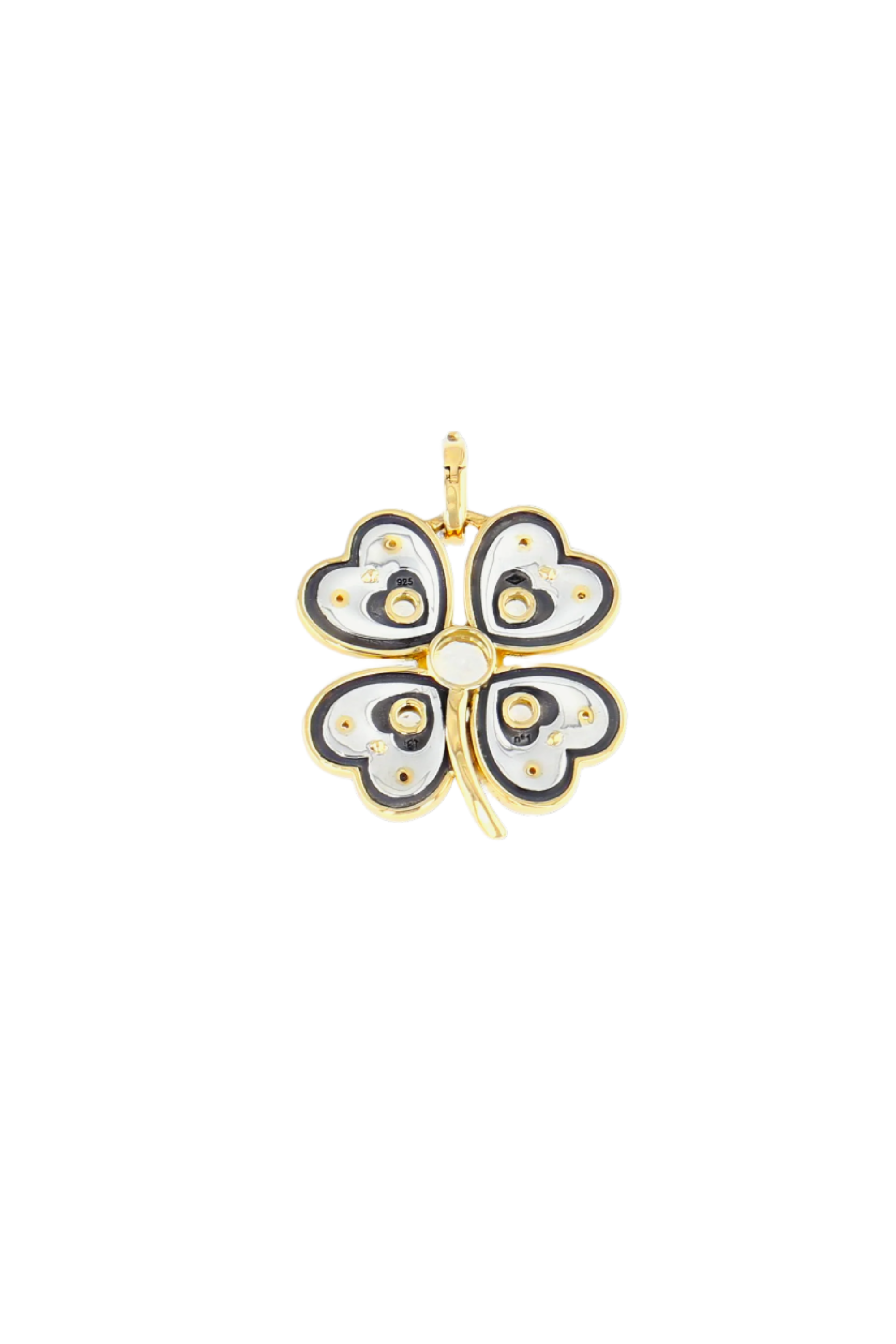 White Sapphire La Dame du Lac Trèfle Mini Charm