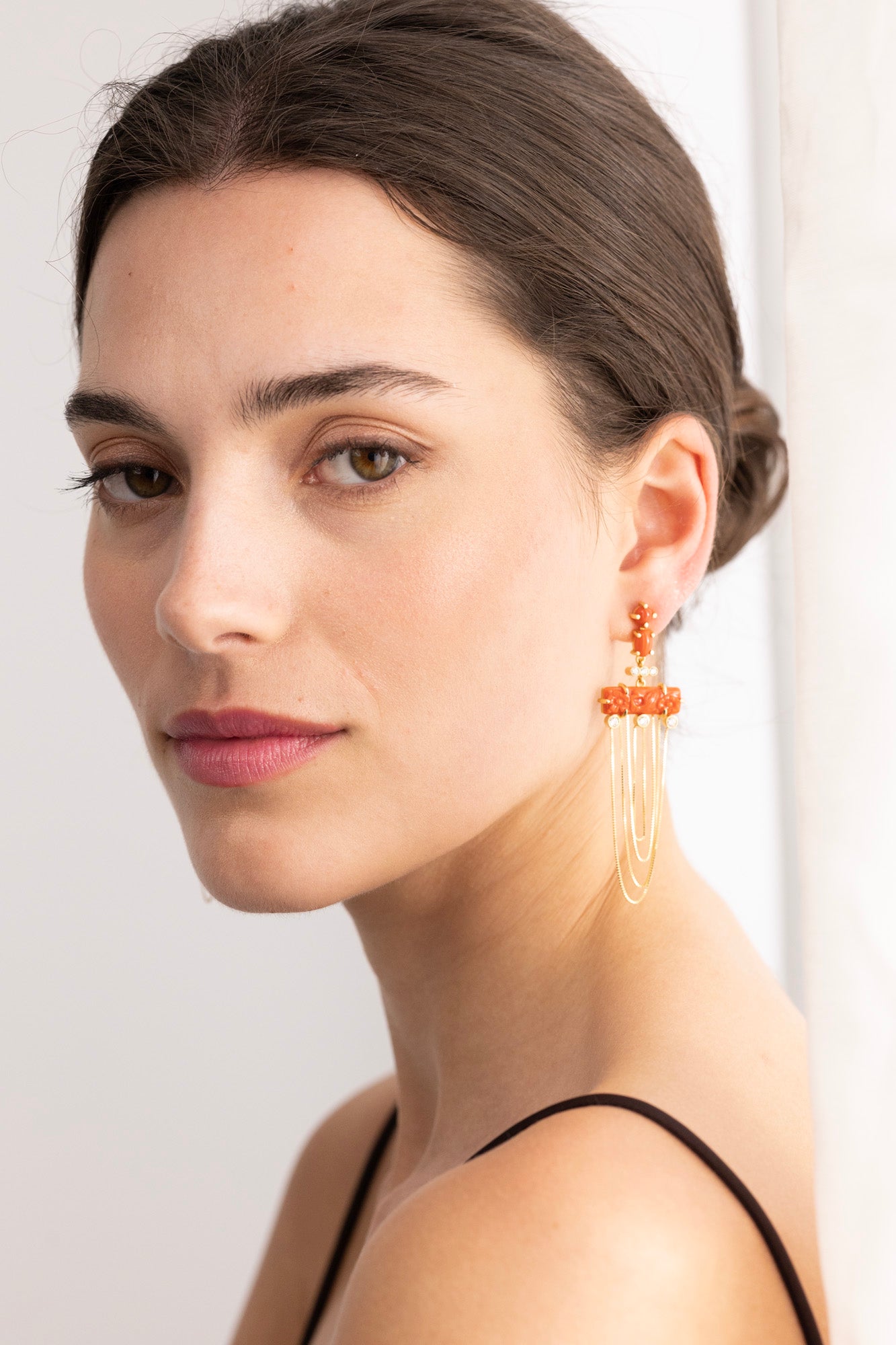 Coral Earrings