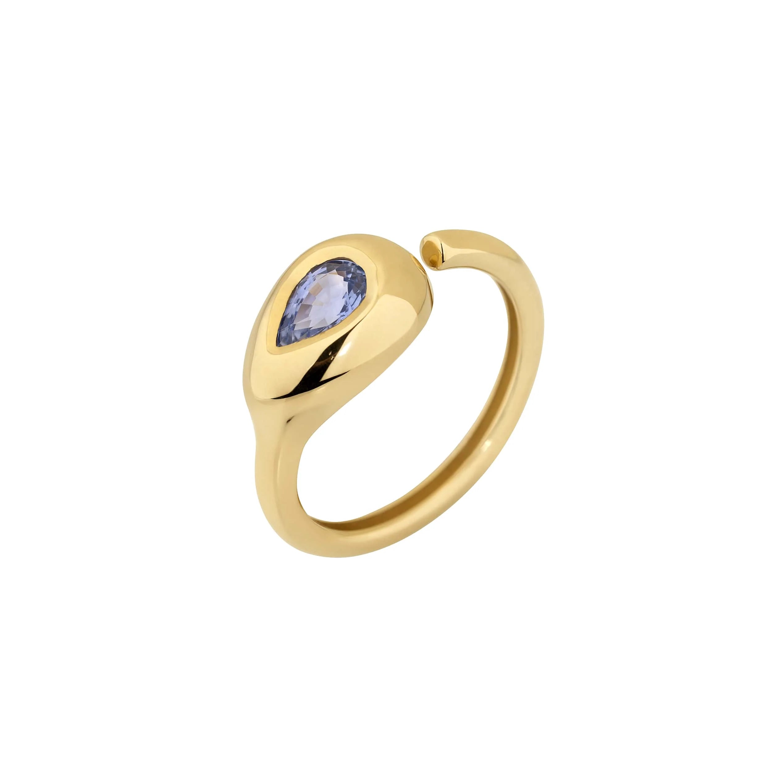 Eidos Pear Cut Sapphire Ring