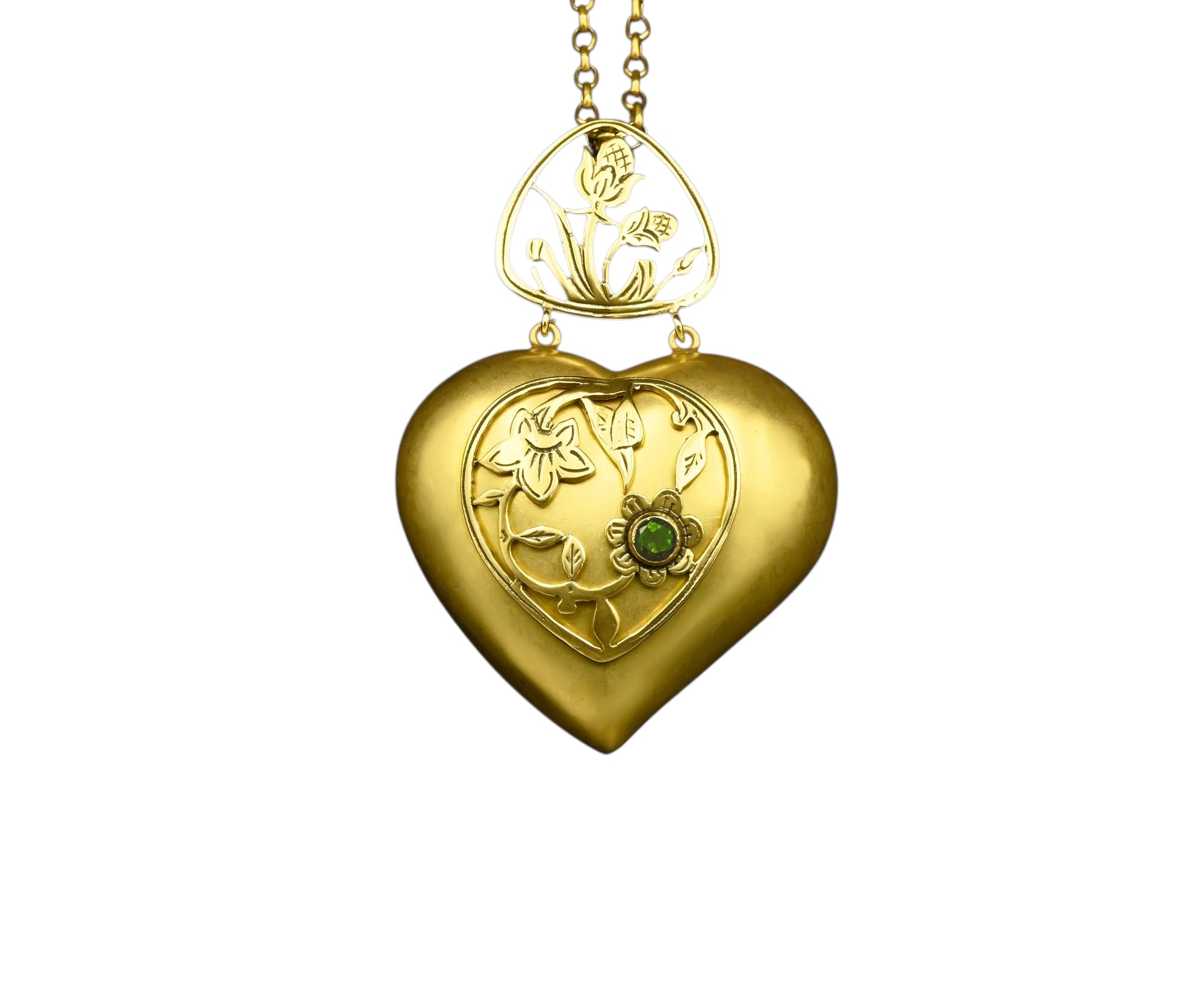 Cassandra Medium Gold with Tourmalines Necklace