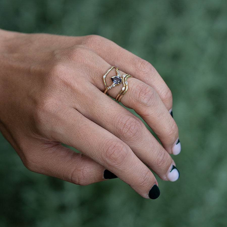 Blue Flower Ring