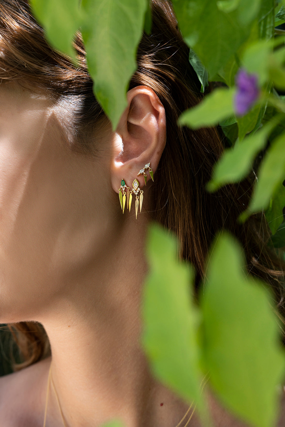 Brilliant Marquise Dreamcatcher Single Earring Alkemeya