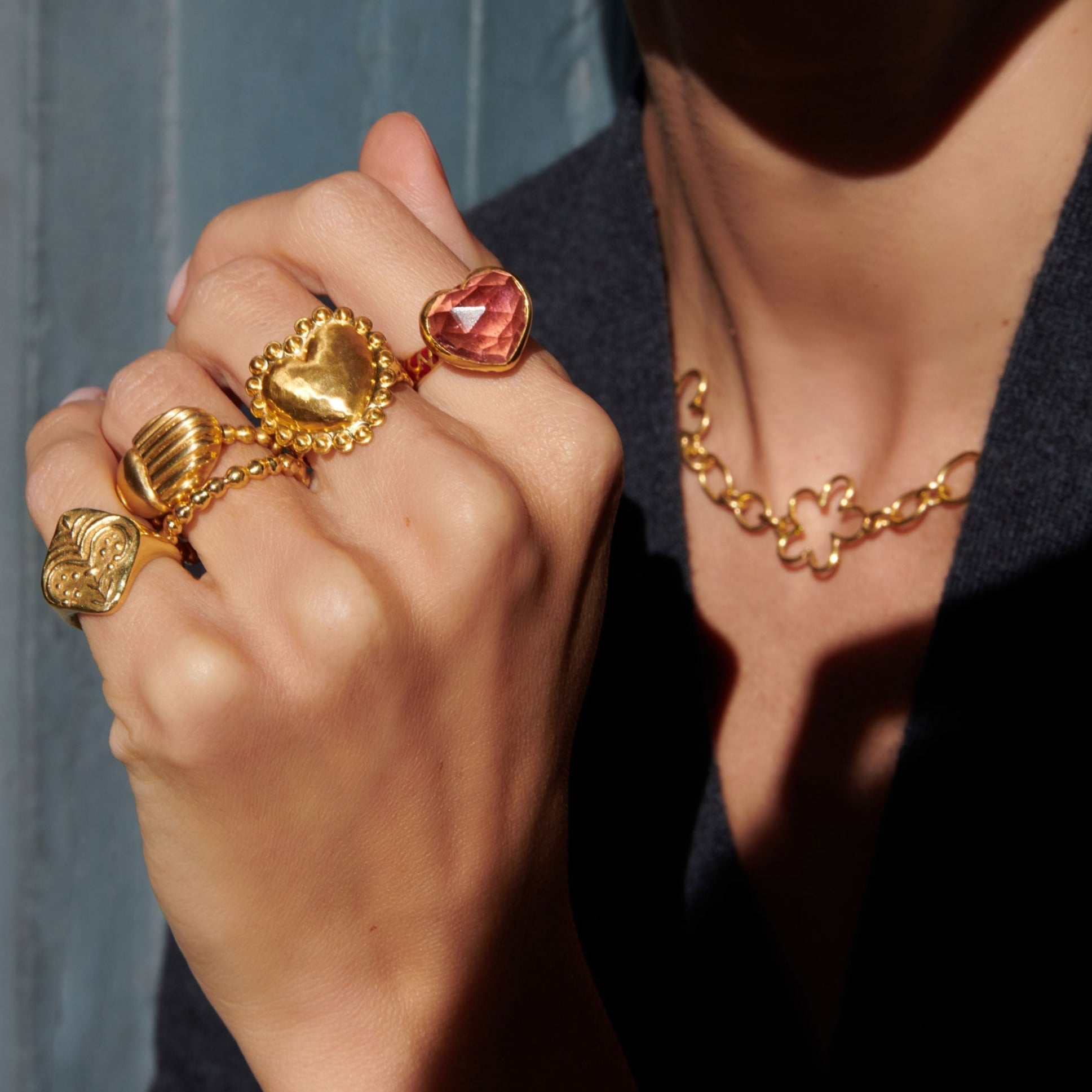 Dot Heart Ring