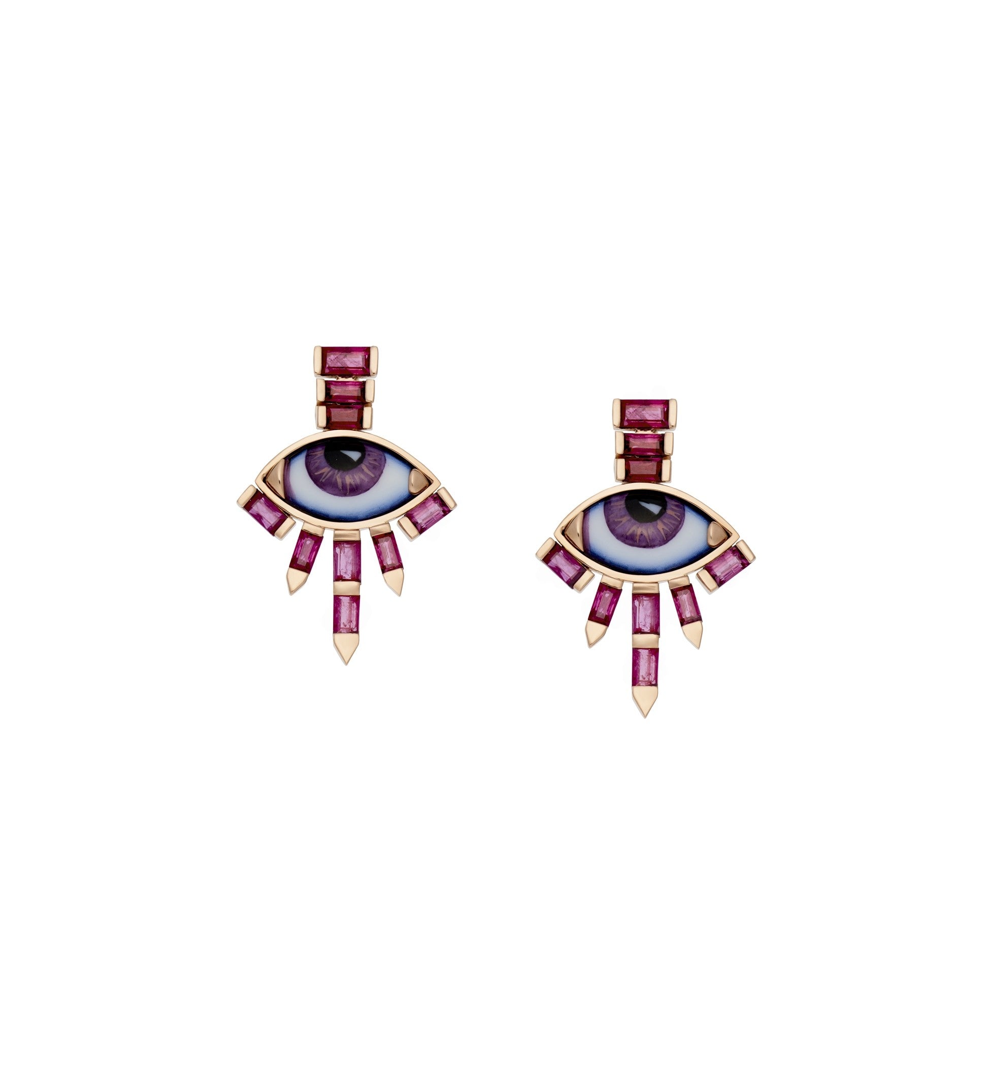 "Les Flammes" Pair of Earrings
