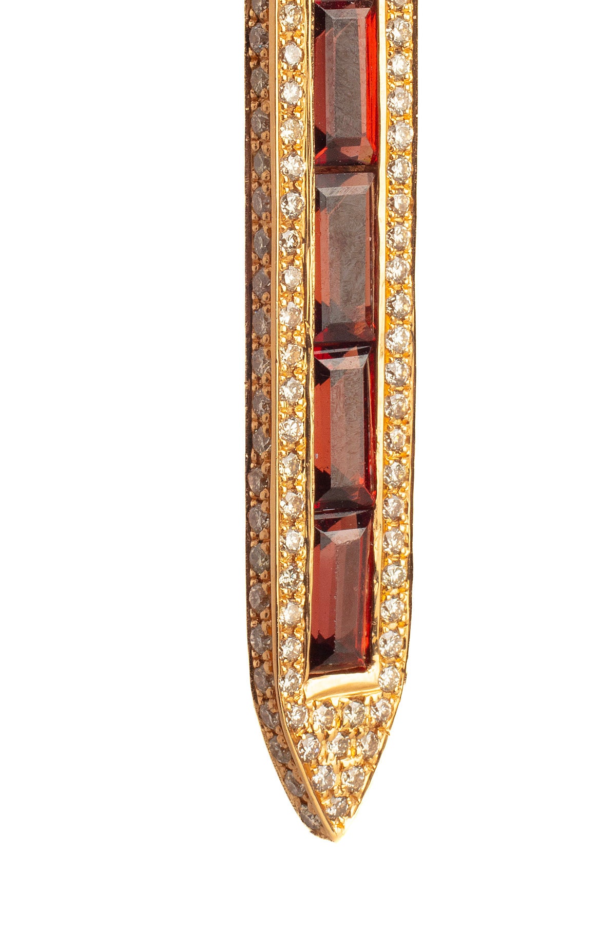 Sacred Windows Garnet Diamond Earrings