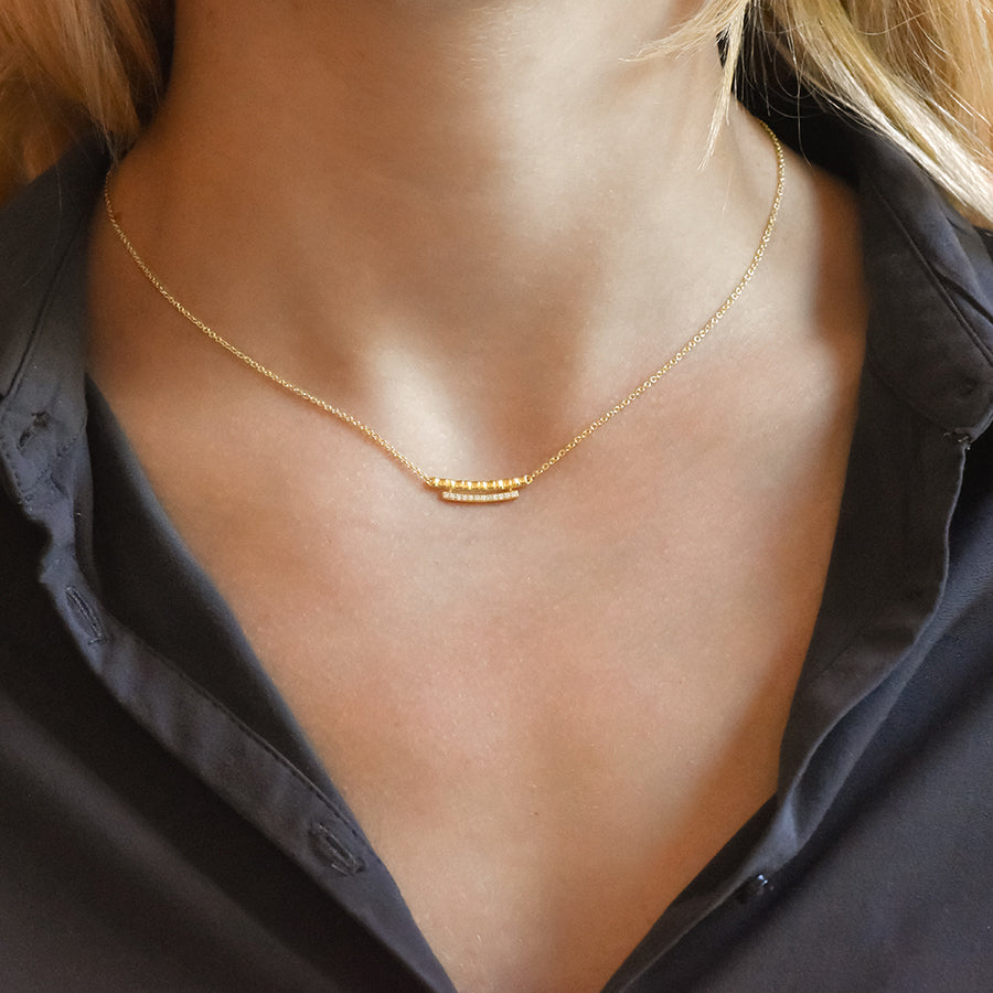 Chiwara Large Necklace with Diamonds