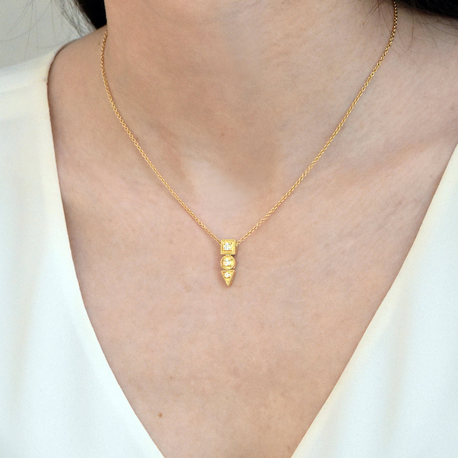 Theodora Necklace with Diamonds