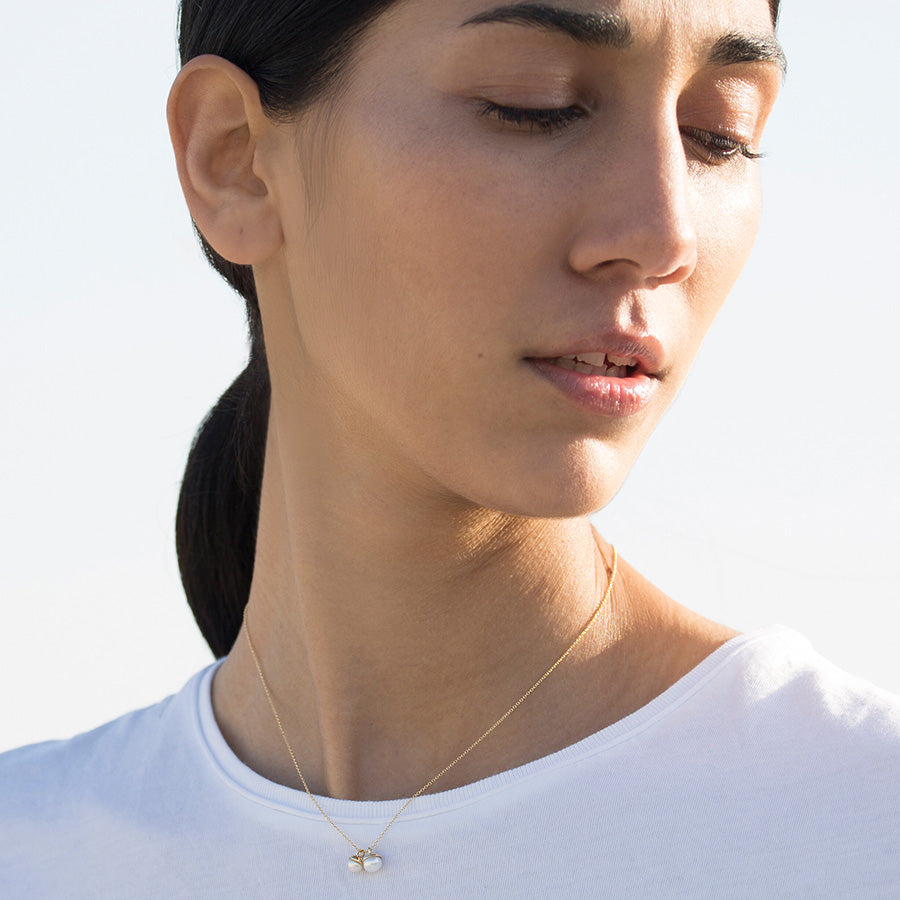 Double Pearl Necklace