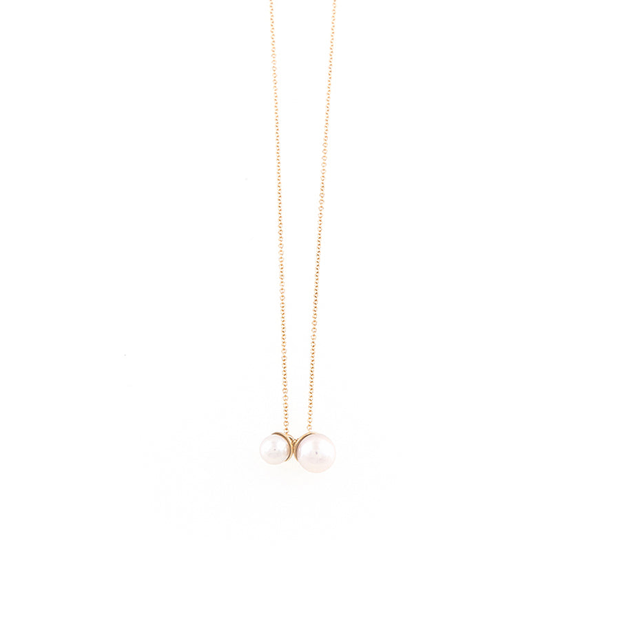 Double Pearl Necklace