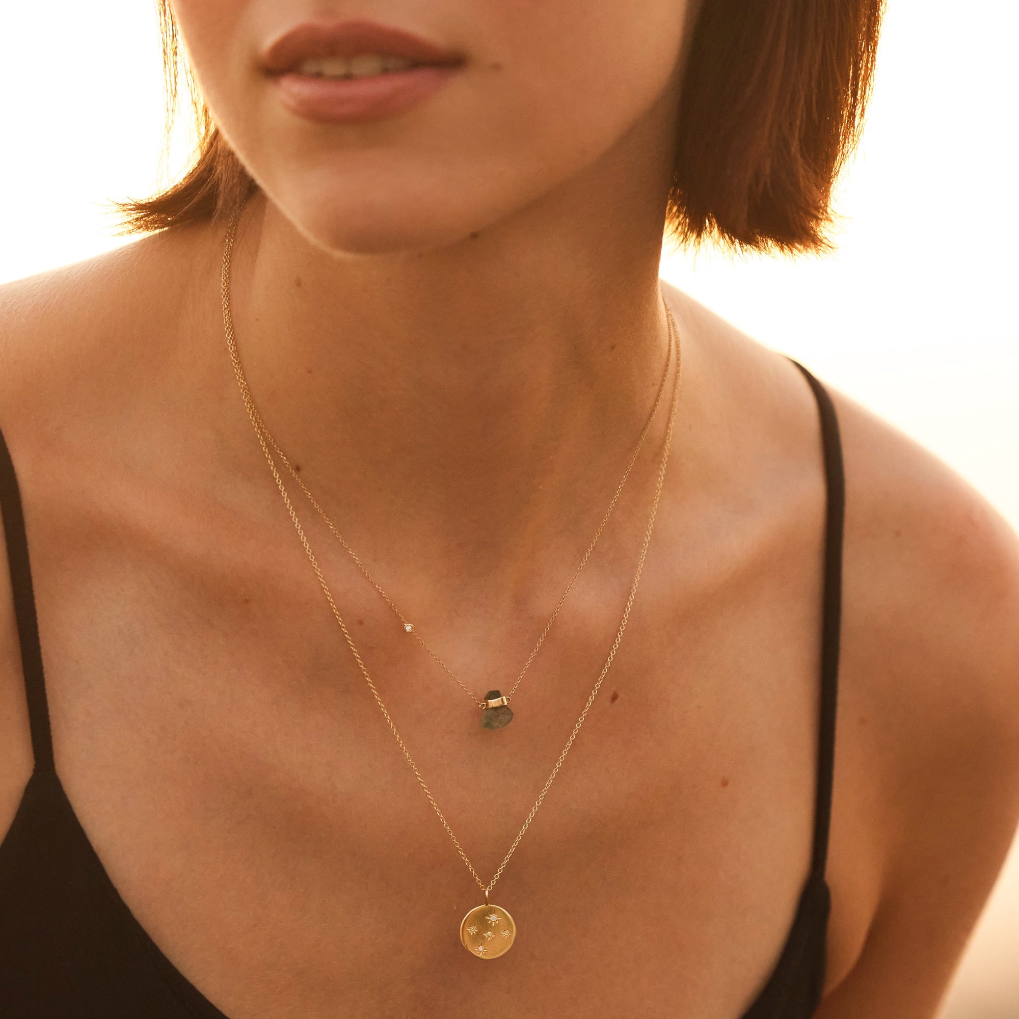 Asteria Five Diamonds Necklace Eikosi Dyo