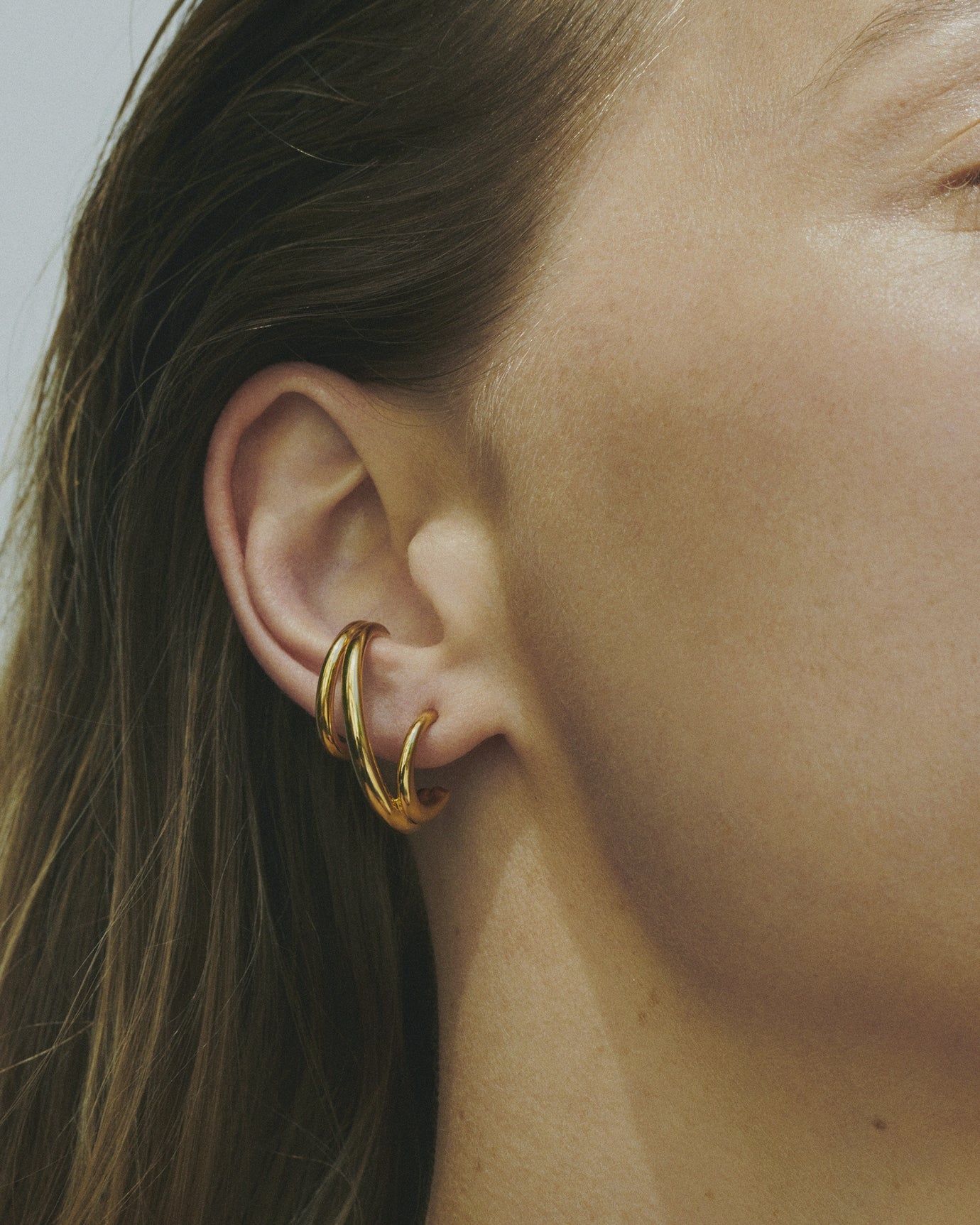 Triplet Left Earring in Vermeil Charlotte Chesnais