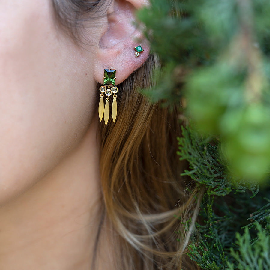 Era Tourmaline Dream Catcher Earrings