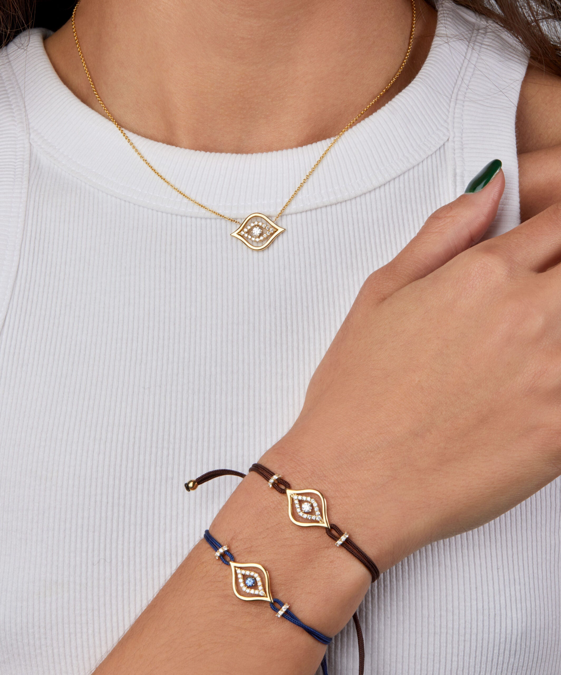 Evil Eye Diamond Necklace