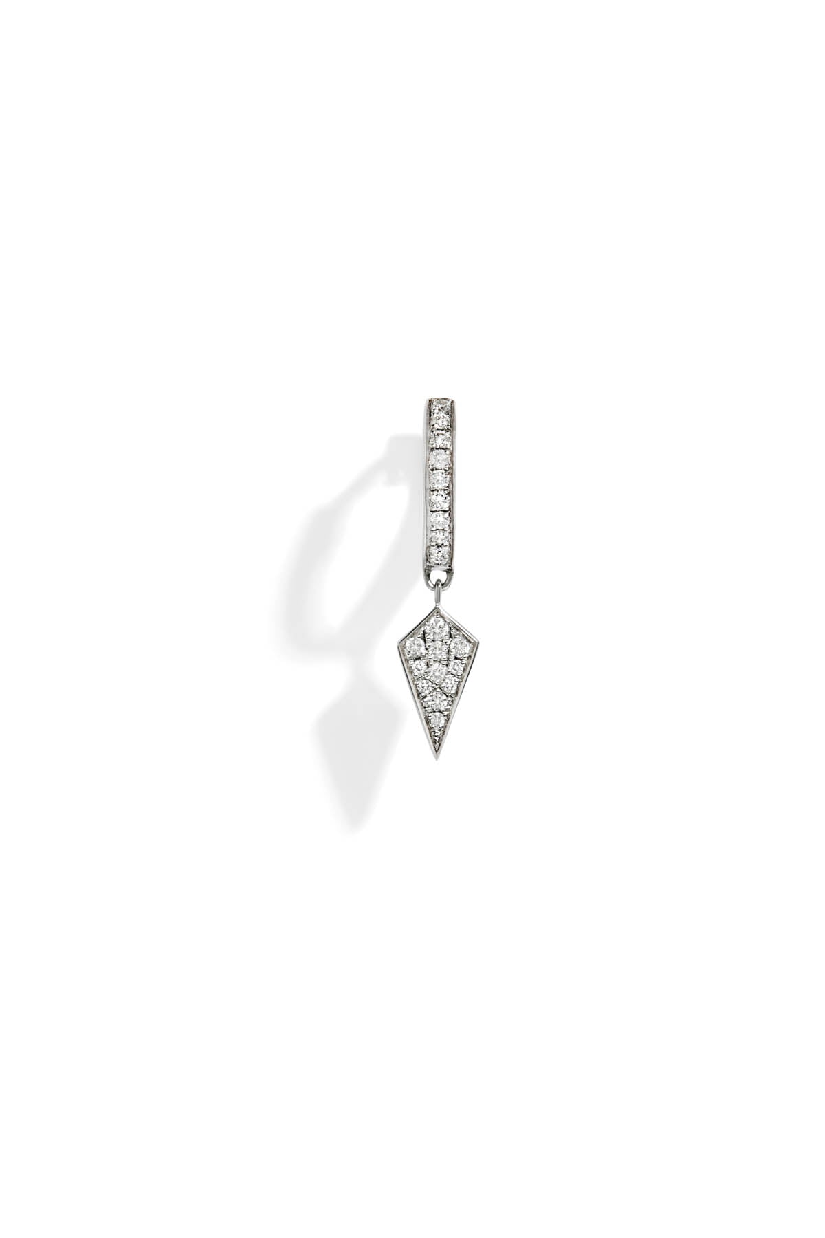 Small Hoop Stairway Diamonds & Silver